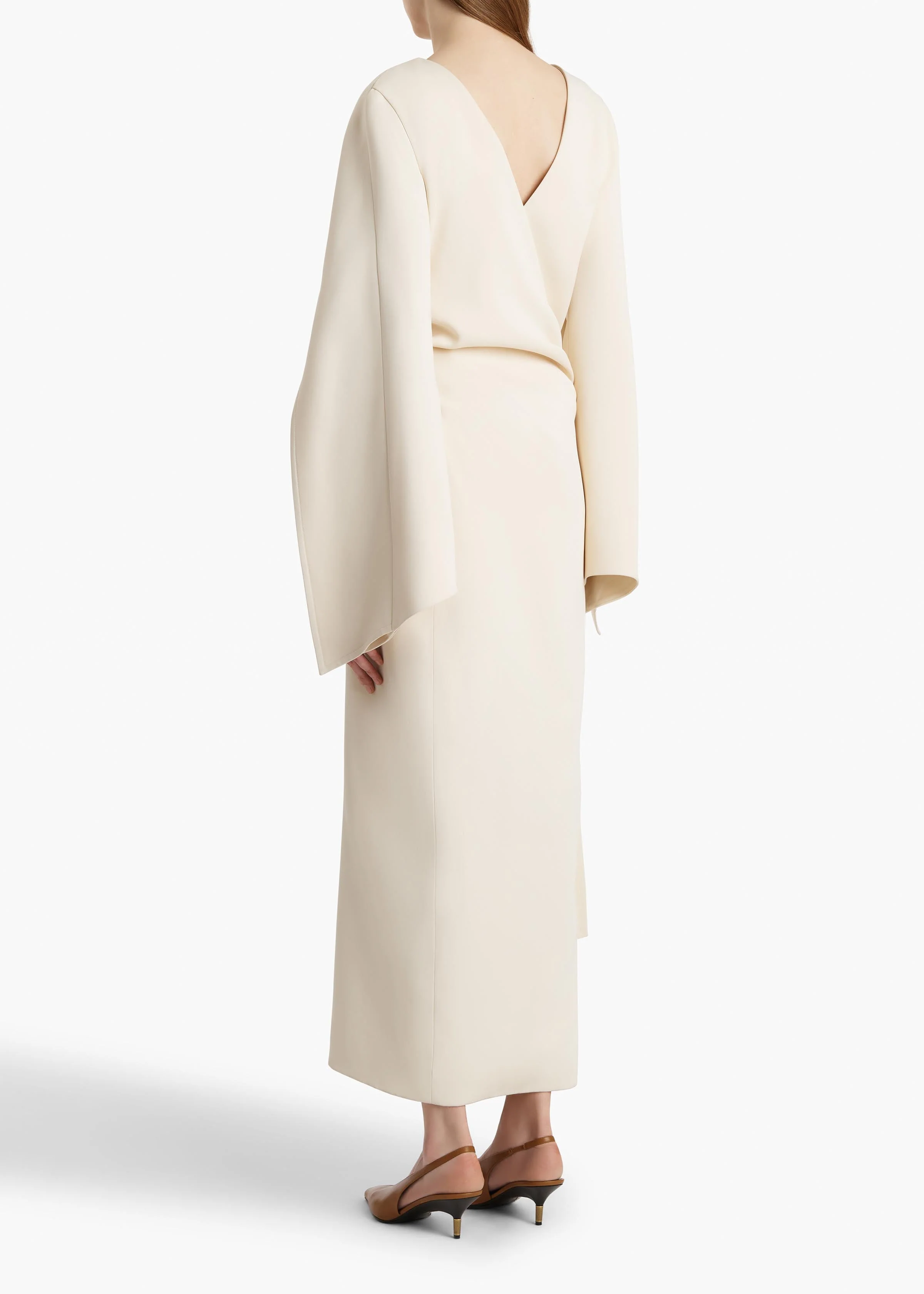 Khaite - Yon Dress in Cream - Image 4