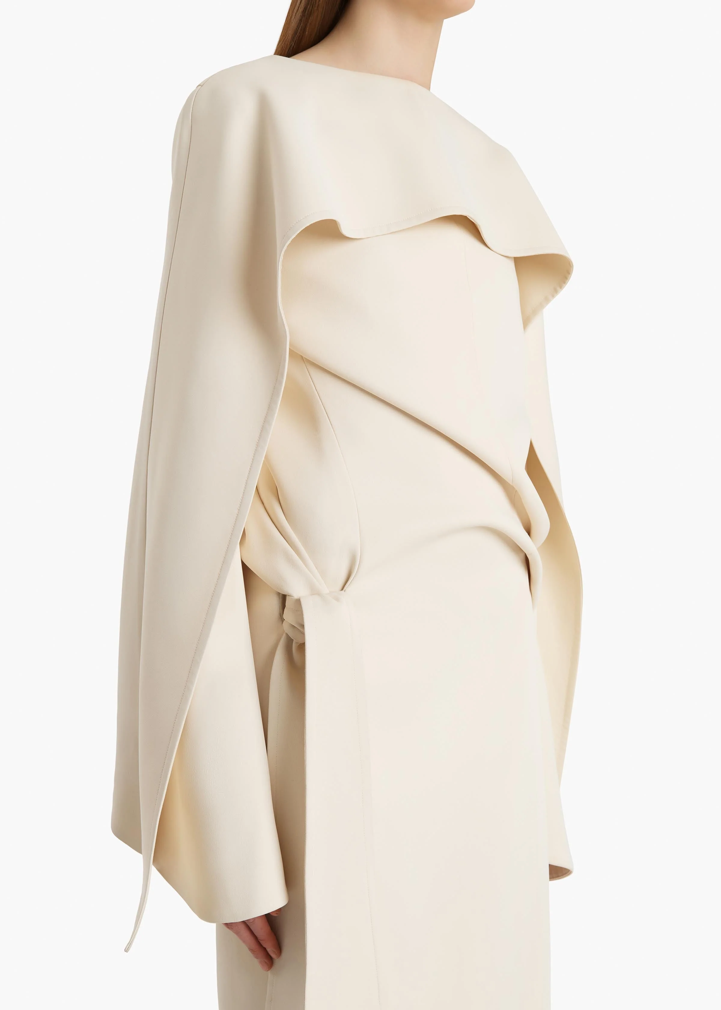 Khaite - Yon Dress in Cream - Image 5