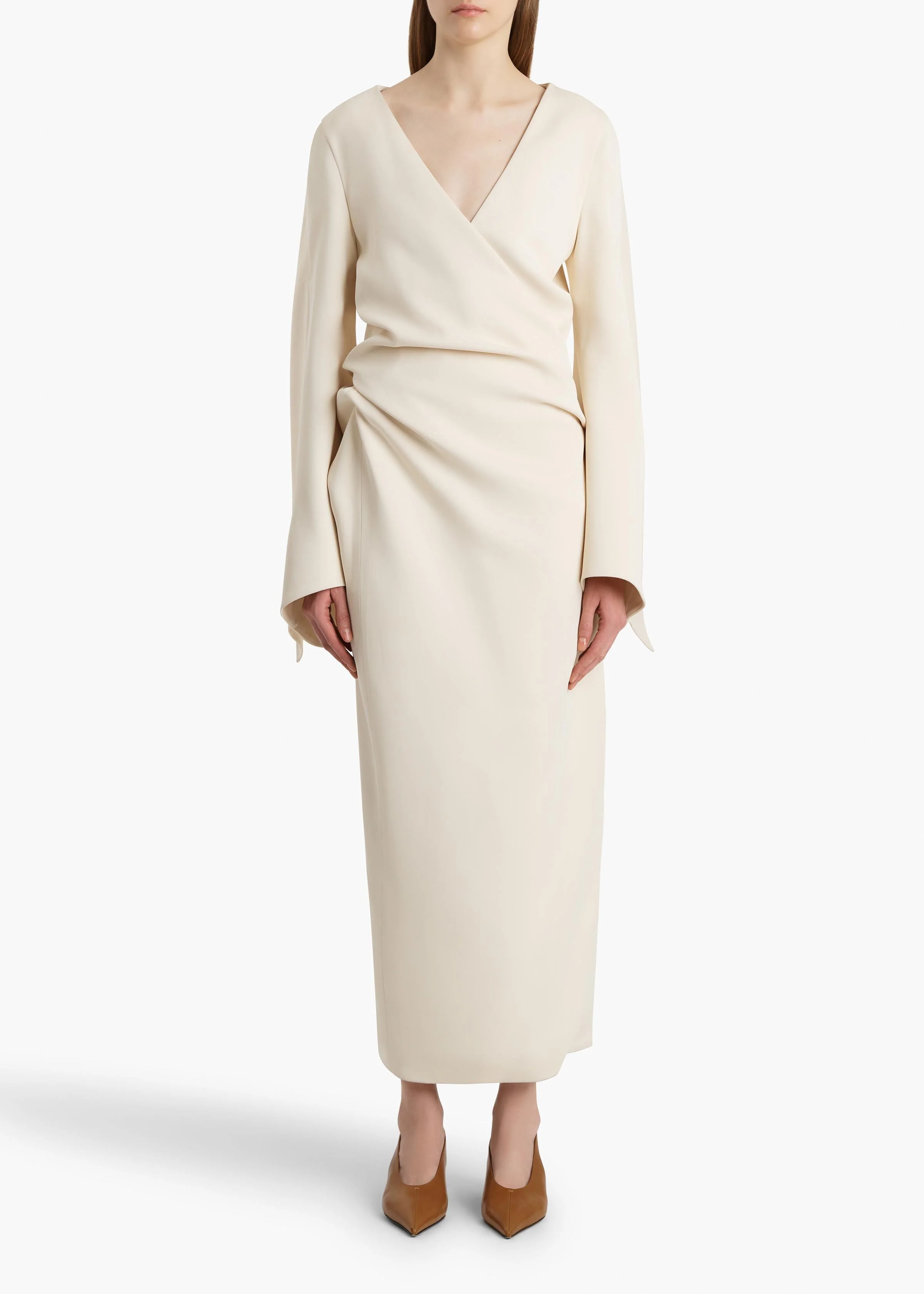 Khaite - Yon Dress in Cream - Image 7
