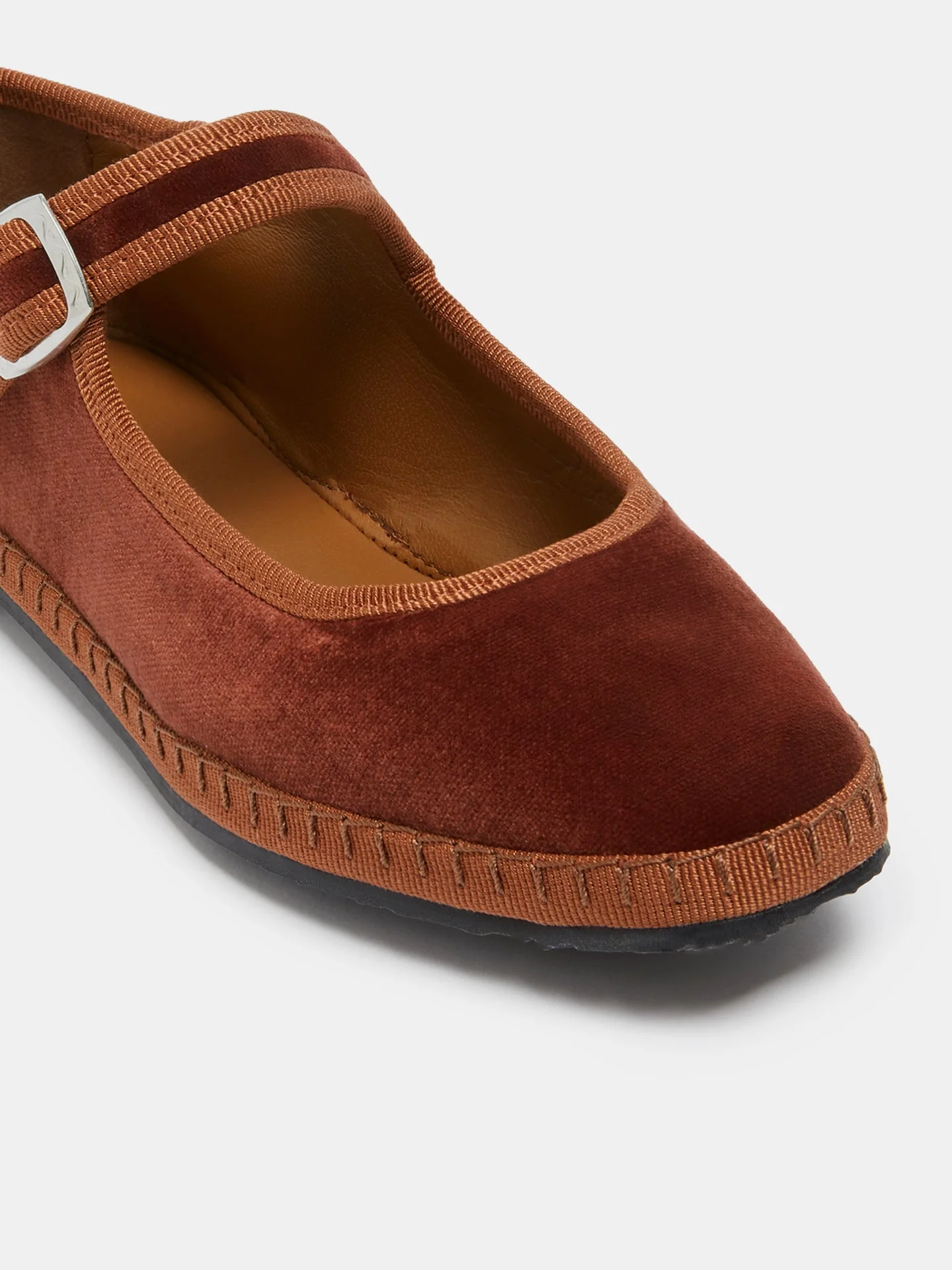 Le Monde Beryl - Kids Soft Mary Jane / Brick Velvet - Image 4
