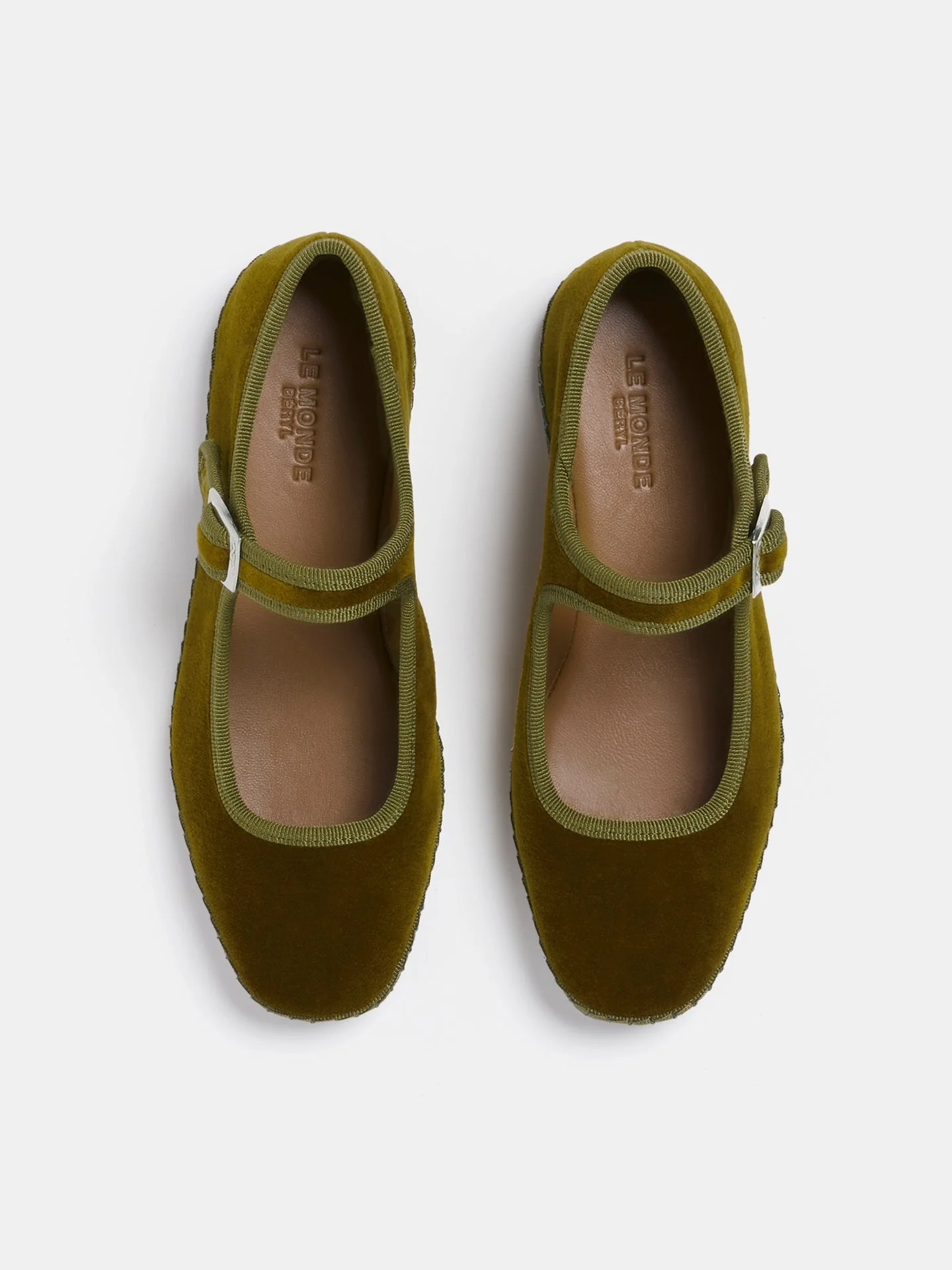 Le Monde Beryl - Kids Soft Mary Jane / Tobacco Velvet - Image 3
