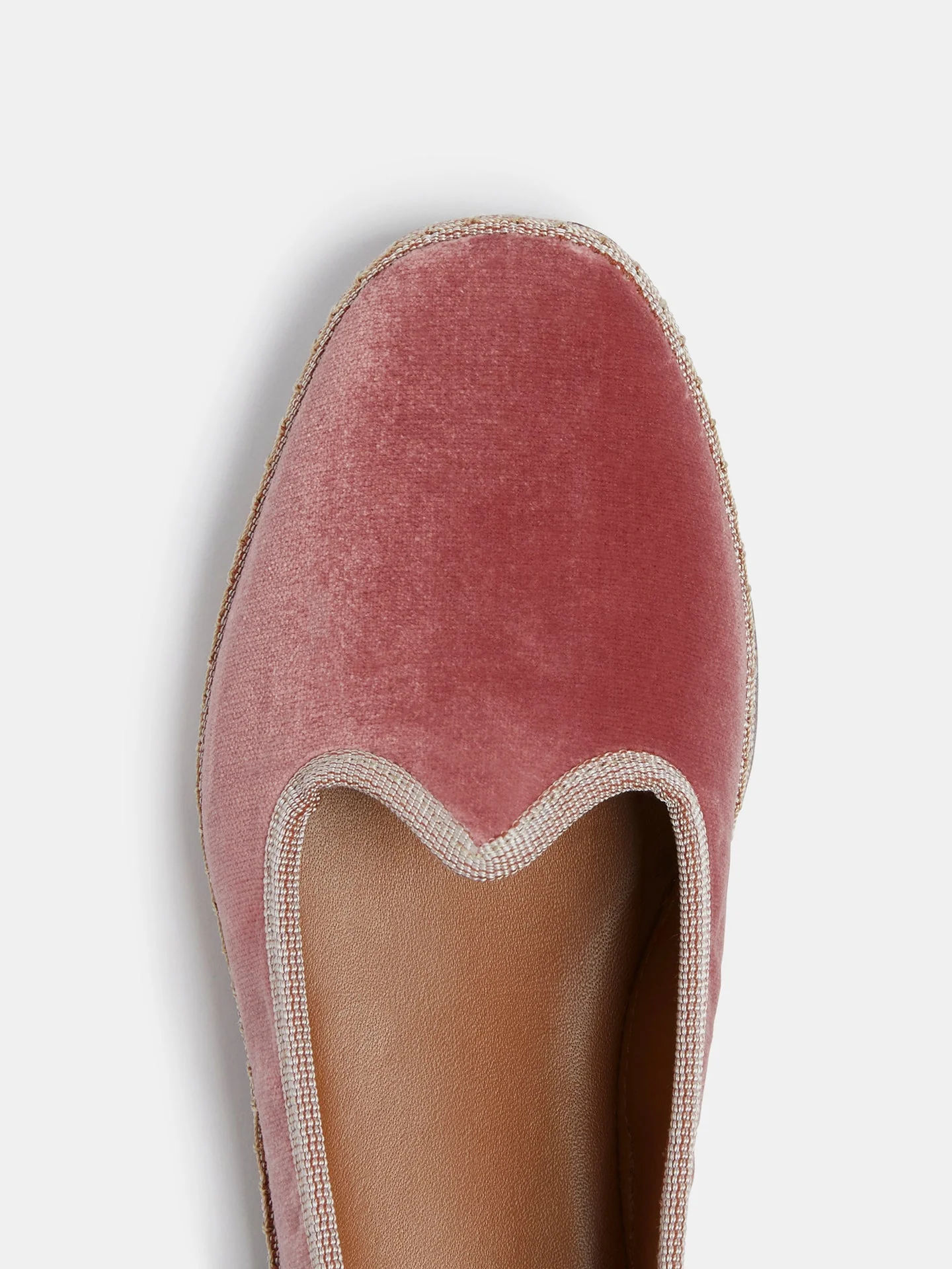 Le Monde Beryl - Kids Soft Venetian Slipper / Pink Velvet - Image 4