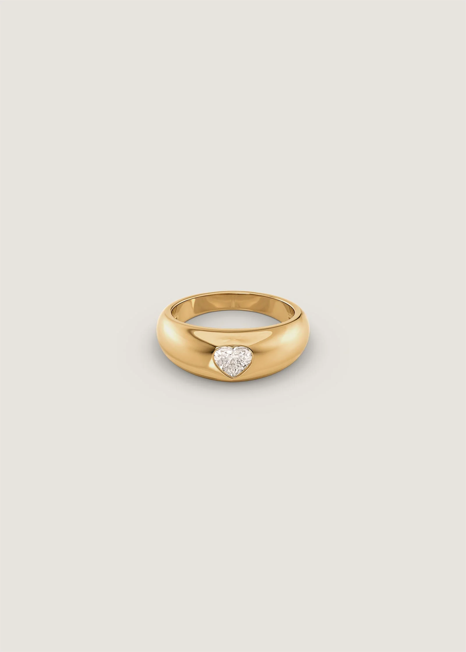 Kinn - Baby Kay Heart Dome Ring Diamond