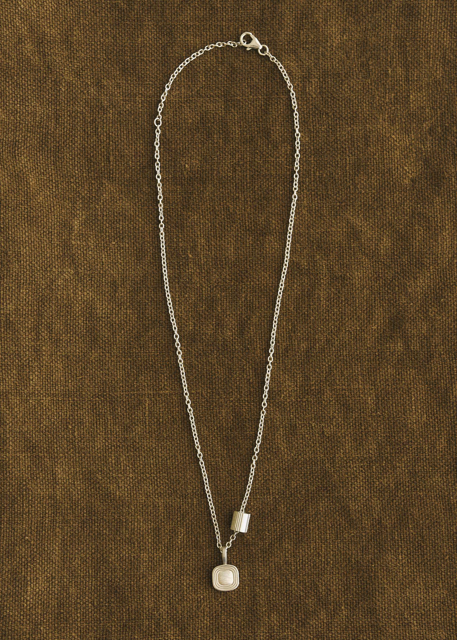 Kinn - Cable Rolo Chain Necklace Silver - Image 3