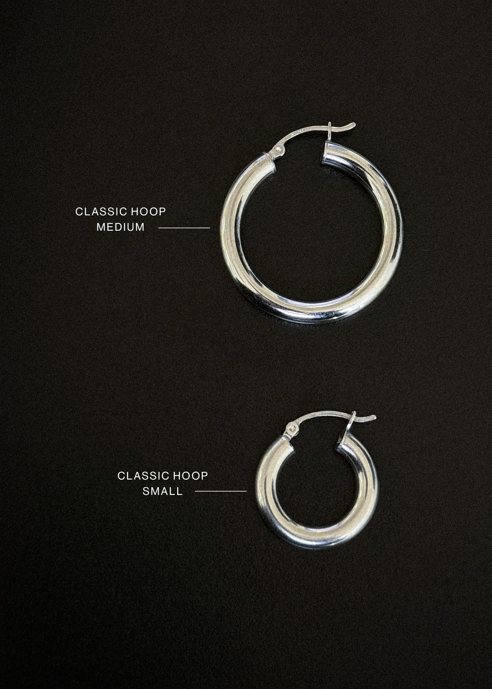 Kinn - Classic Hoop Earrings Small Silver - Image 7