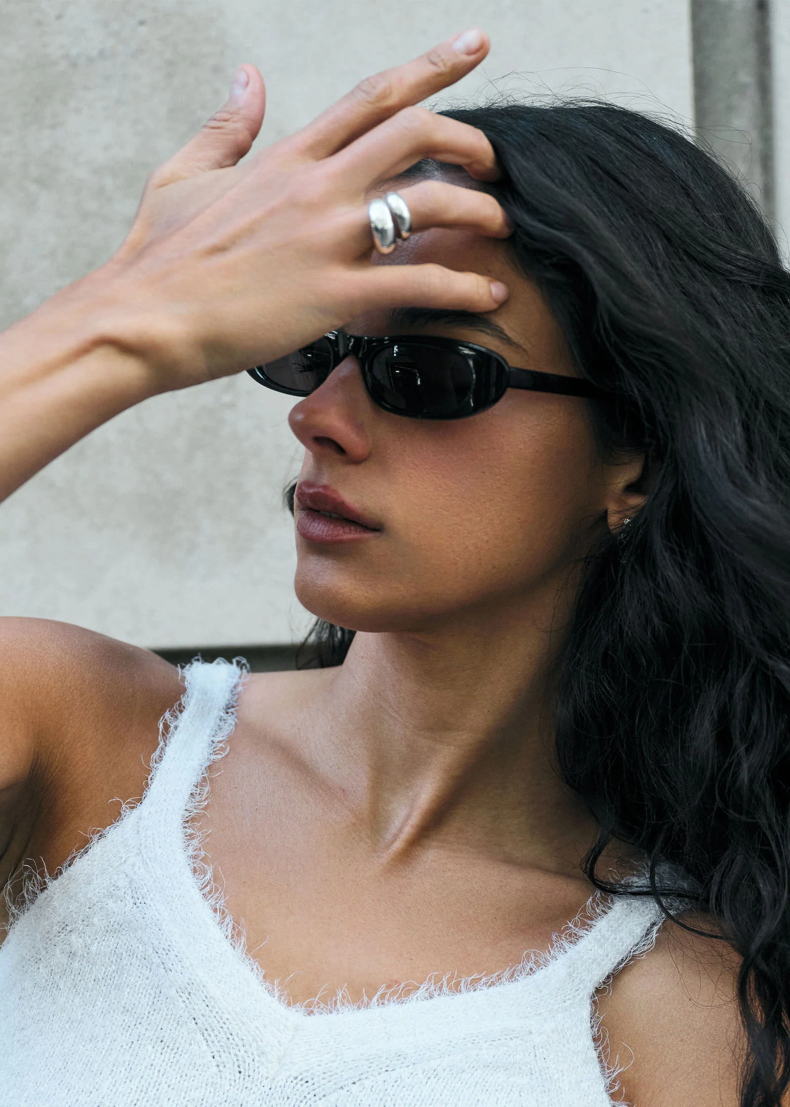 Kinn - Dare To Love Bold Hollow Dome Ring Silver - Image 5