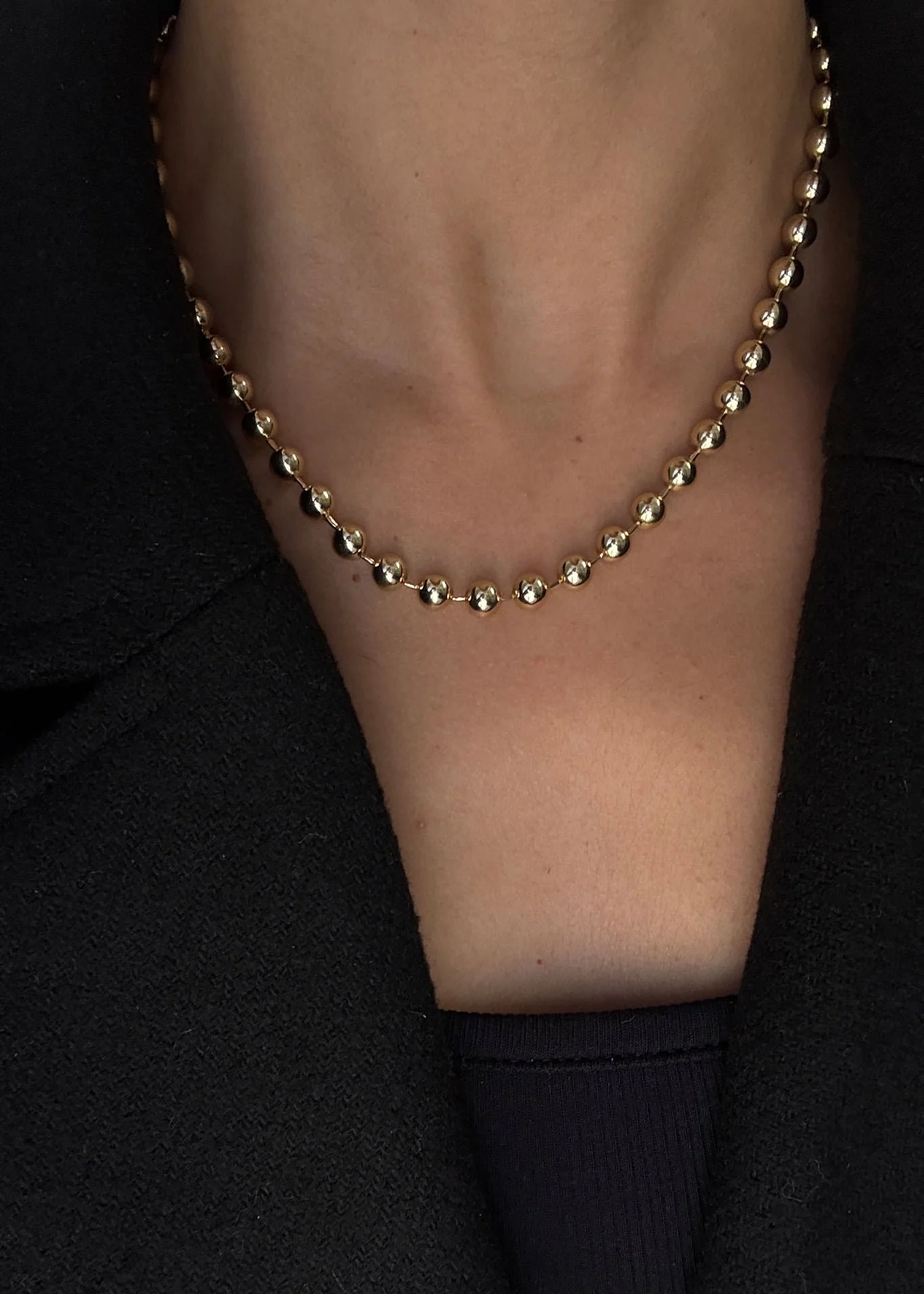 Kinn - Gia Ball Chain Necklace Bold - Image 2