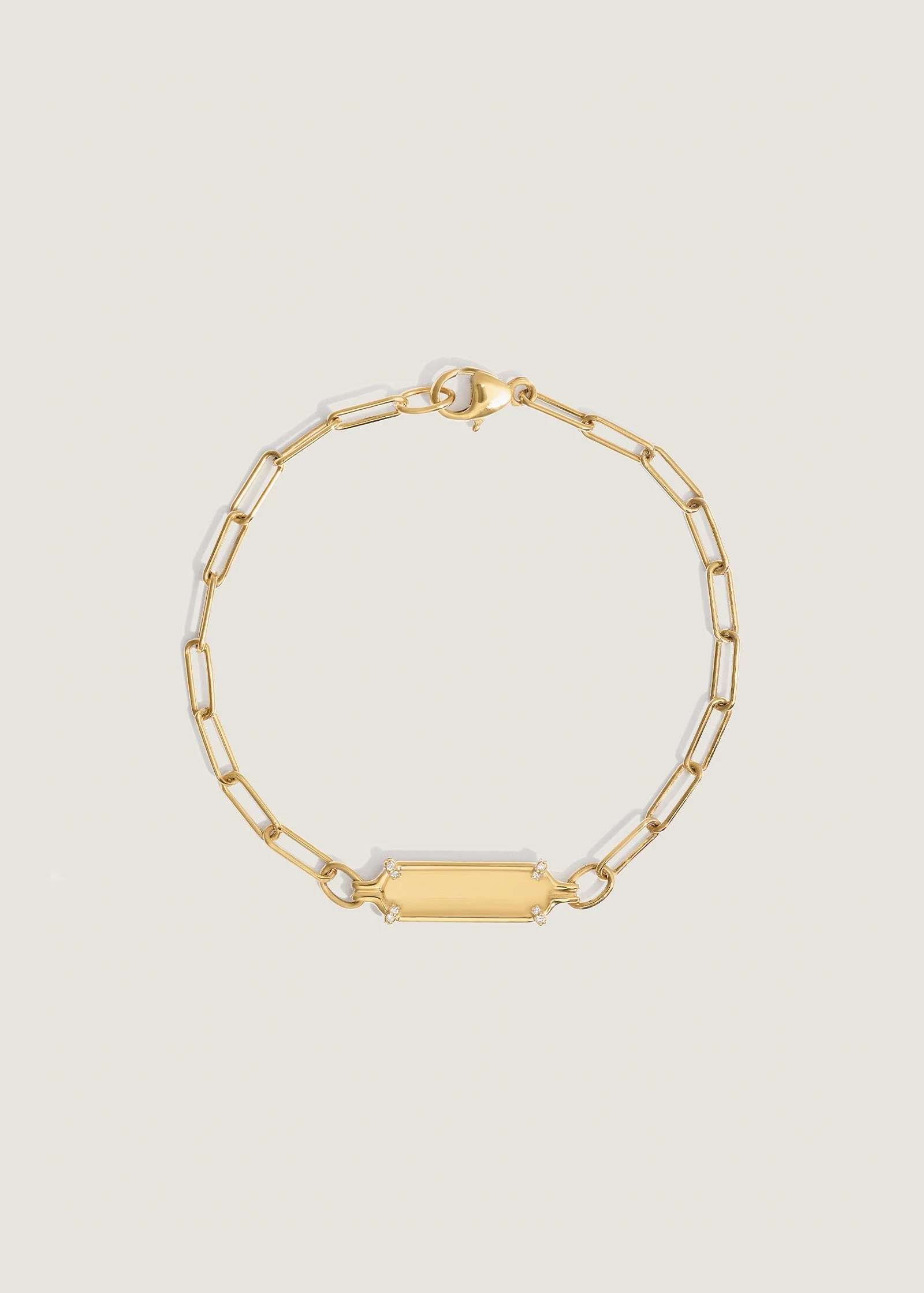 Kinn - Harlow Oval Pavé ID Bracelet