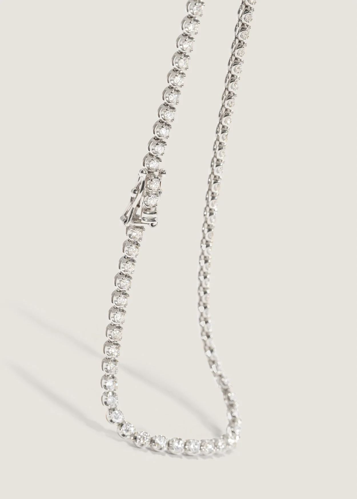 Kinn - Madison Diamond Tennis Necklace White Gold - Image 3