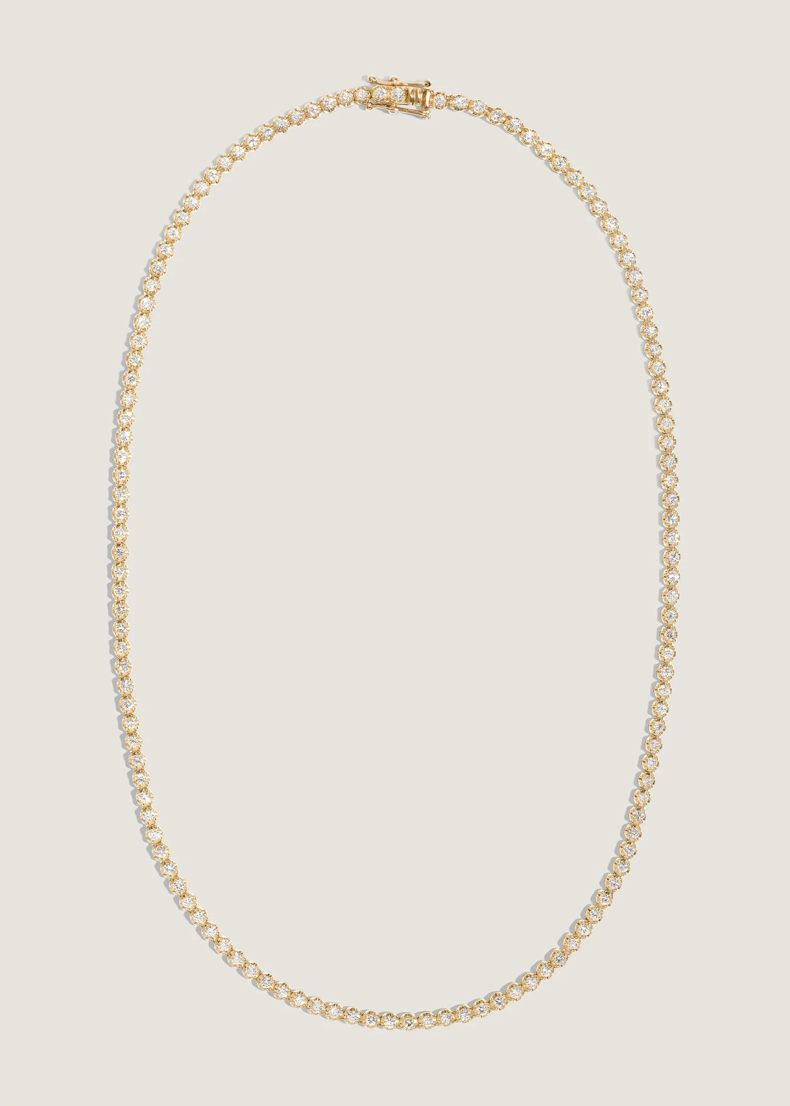 Kinn - Madison Diamond Tennis Necklace Yellow Gold