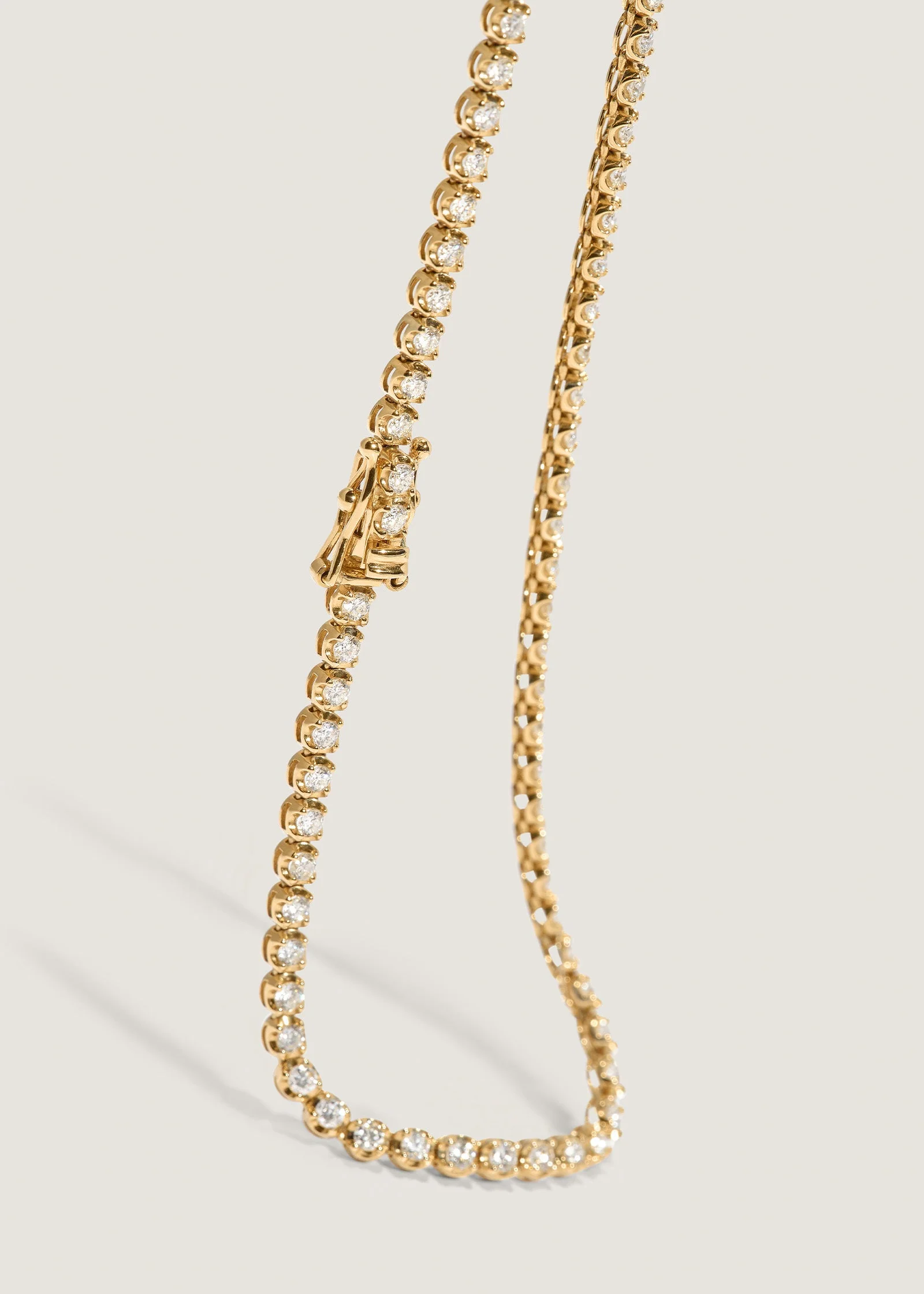 Kinn - Madison Diamond Tennis Necklace Yellow Gold - Image 4