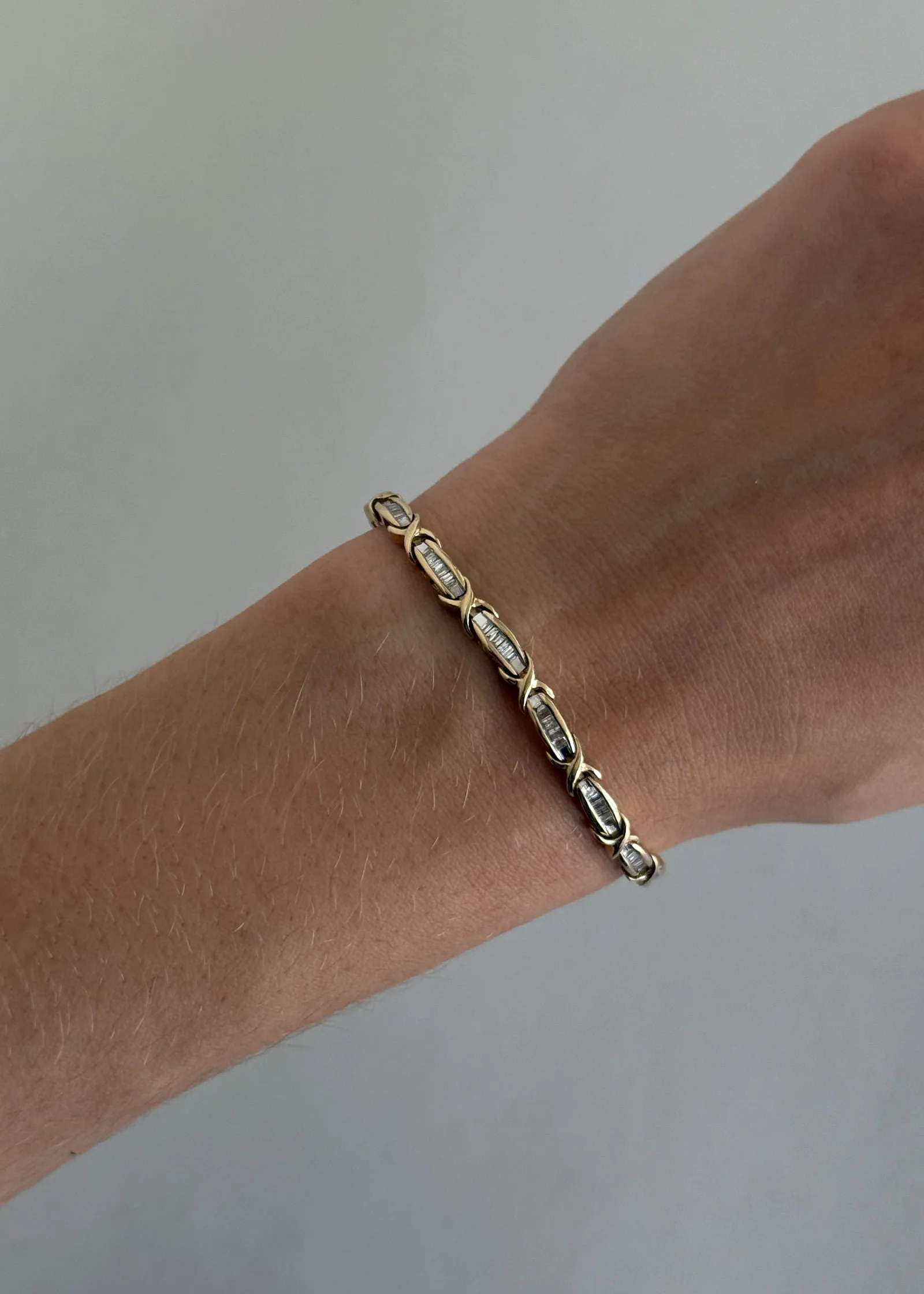 Kinn - Vintage 10k Tennis Bracelet - Image 2