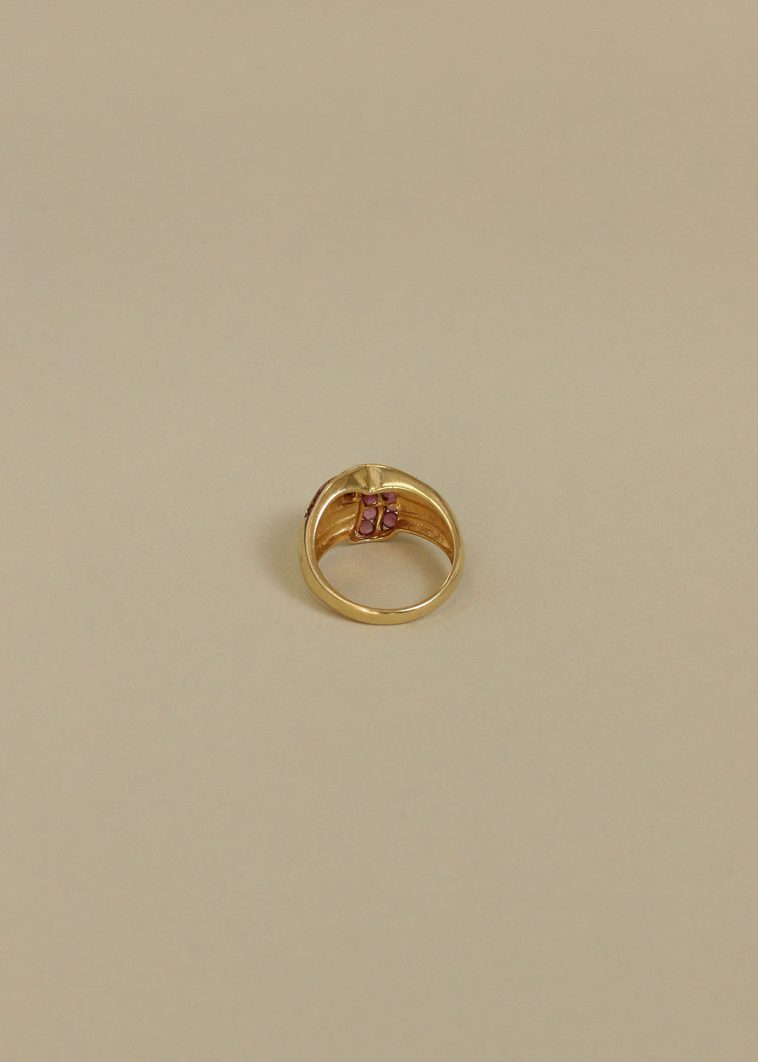 Kinn - Vintage 14k Pink Sapphire Ring - Image 4