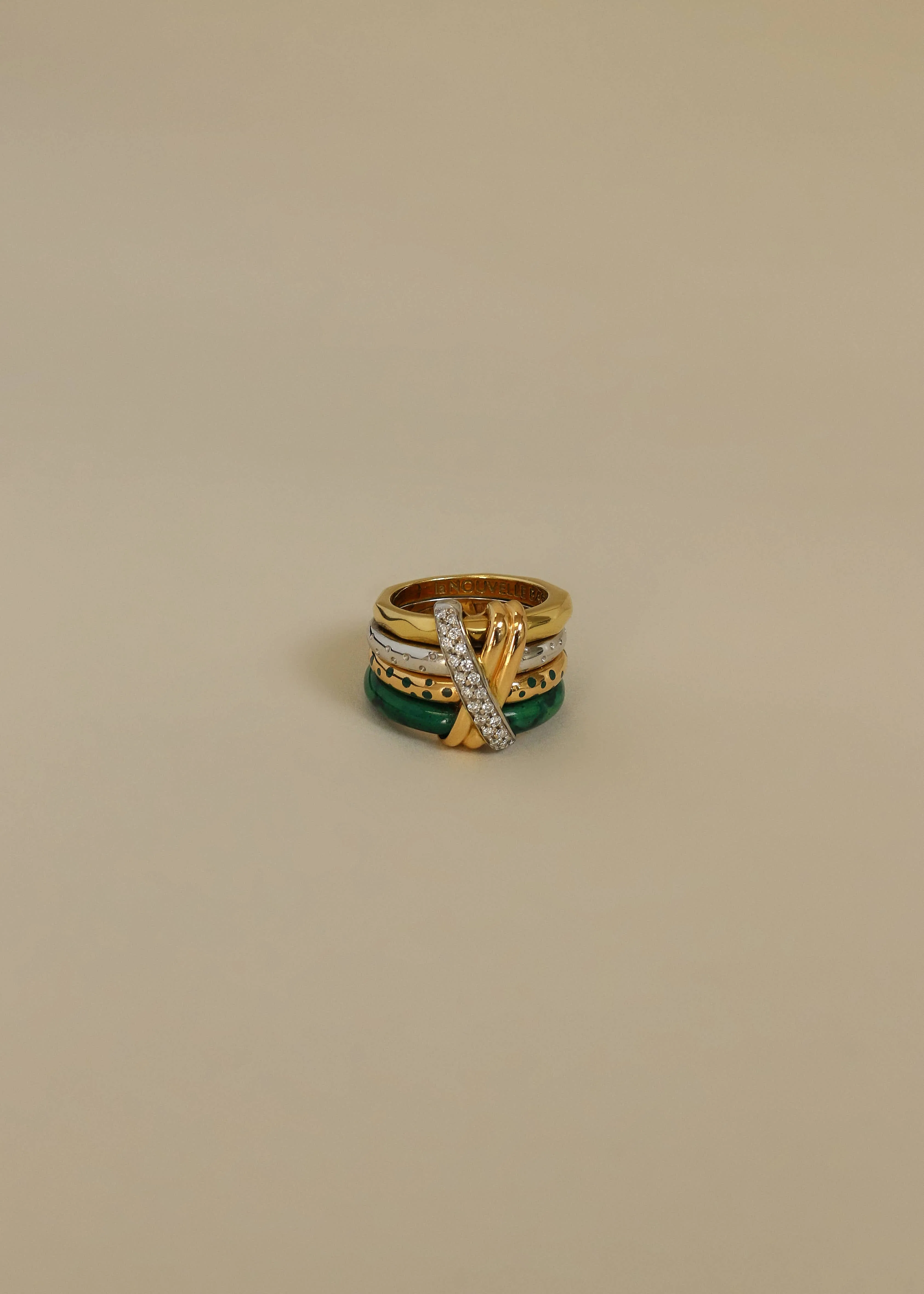 Kinn - Vintage 4 Ridge X Ring 18k