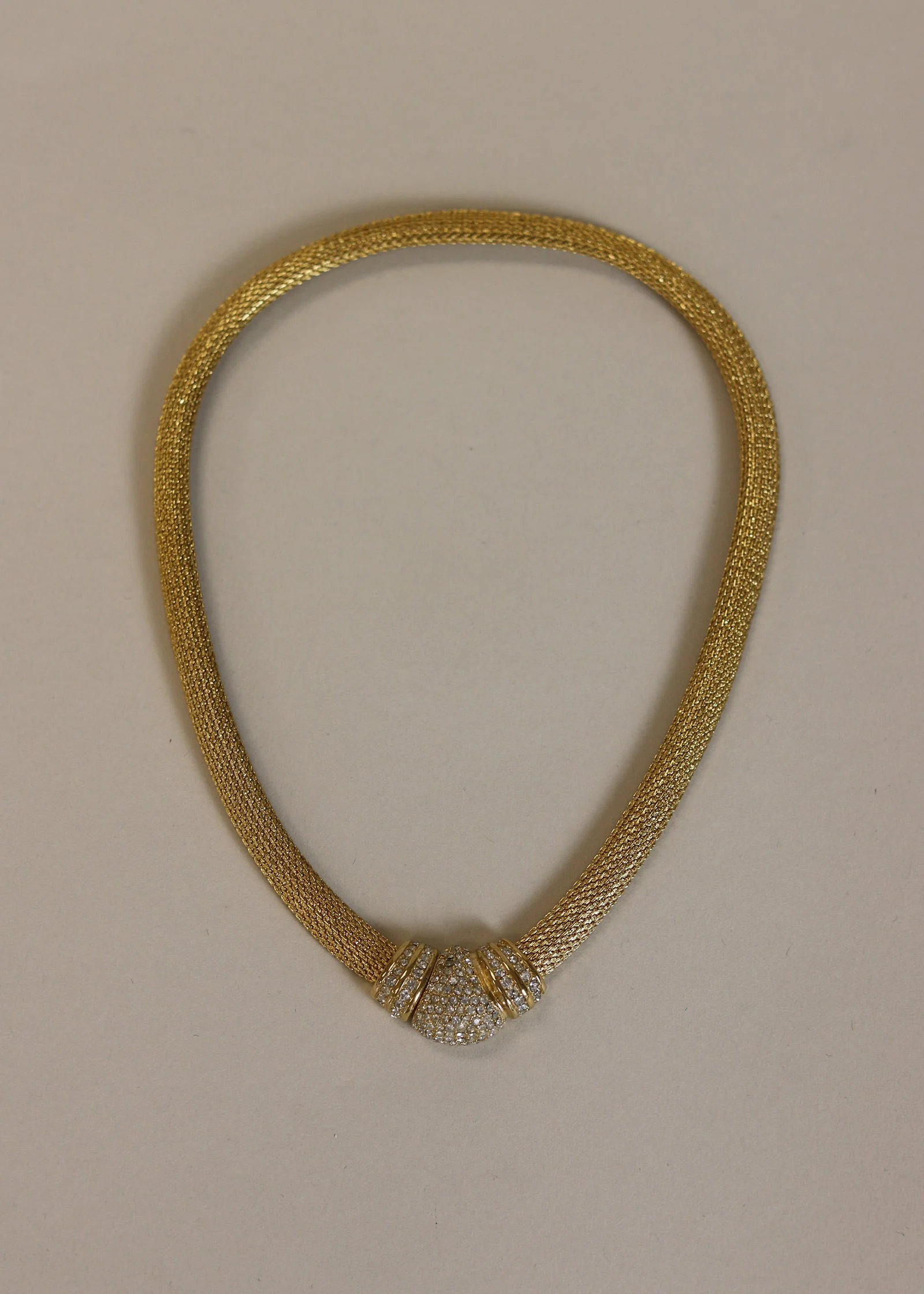 Kinn - Vintage Dior Mesh Collar Necklace