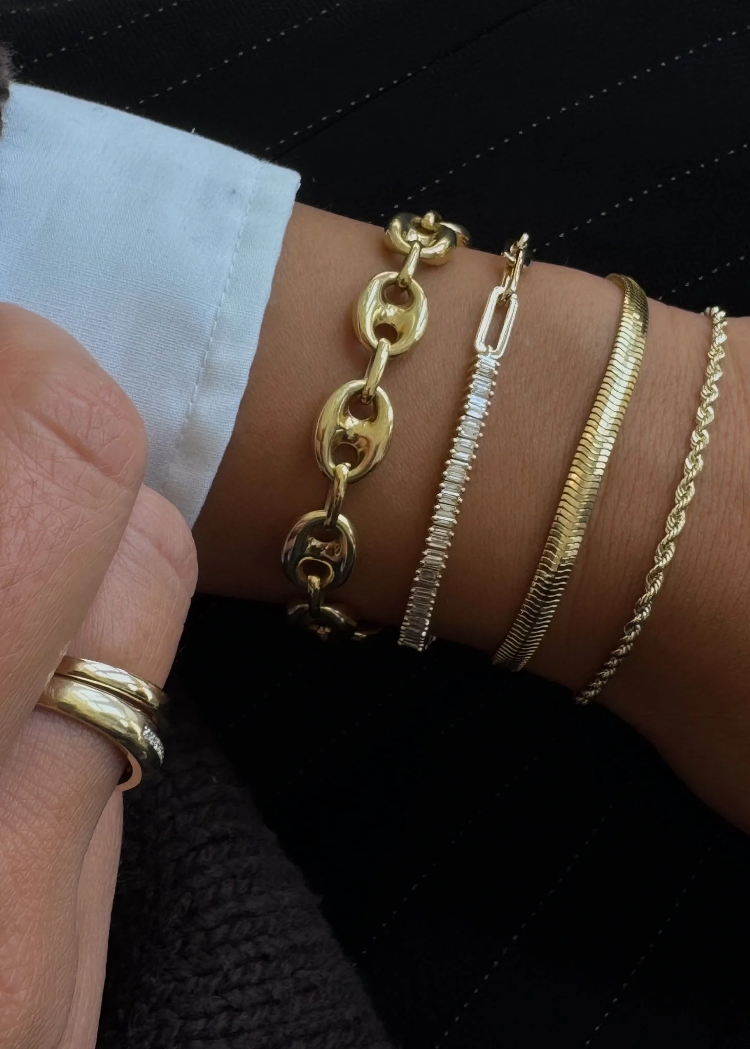 Kinn - Kismet Herringbone Chain Bracelet - Image 5