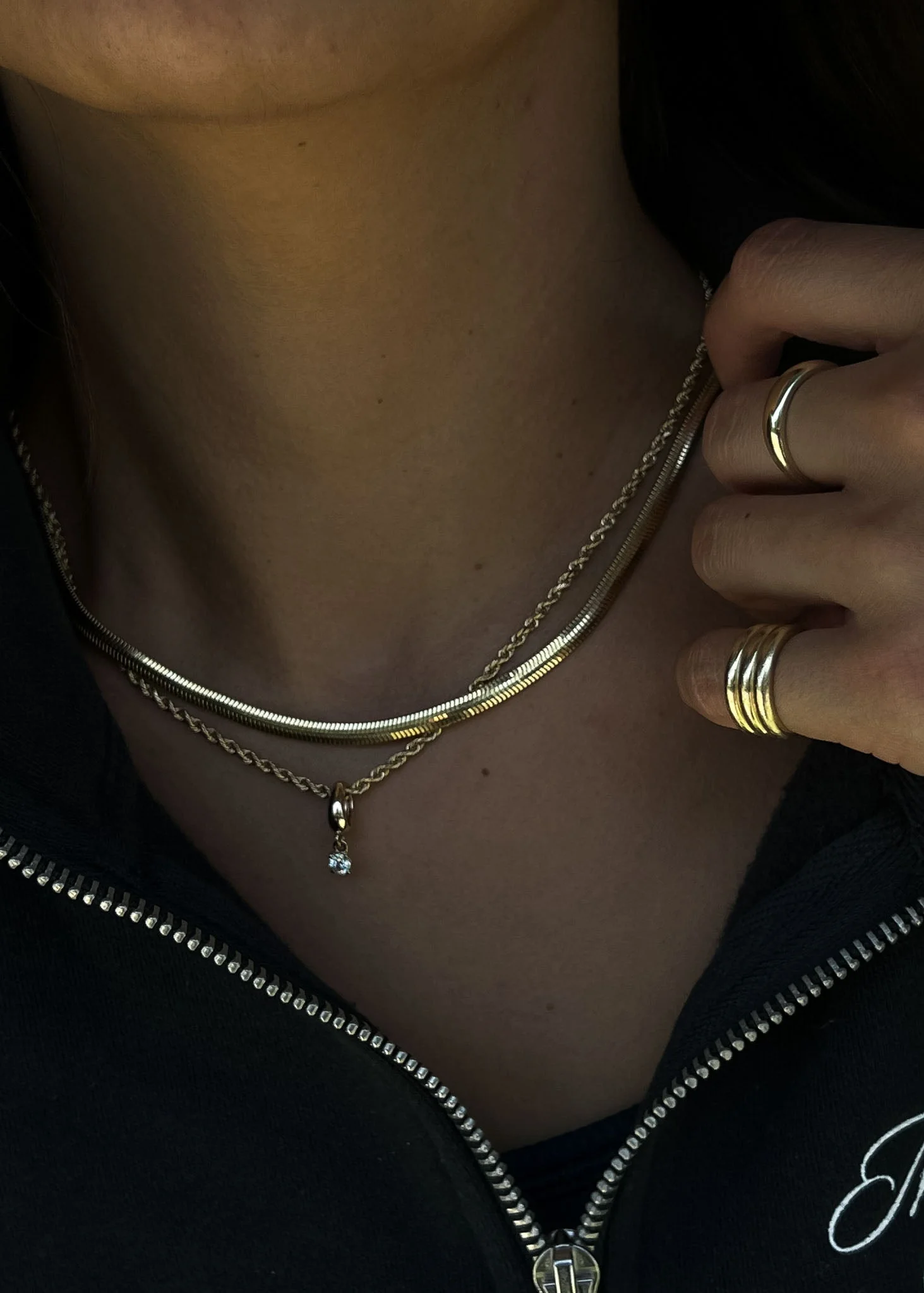 Kinn - Kismet Herringbone Chain Necklace - Image 7