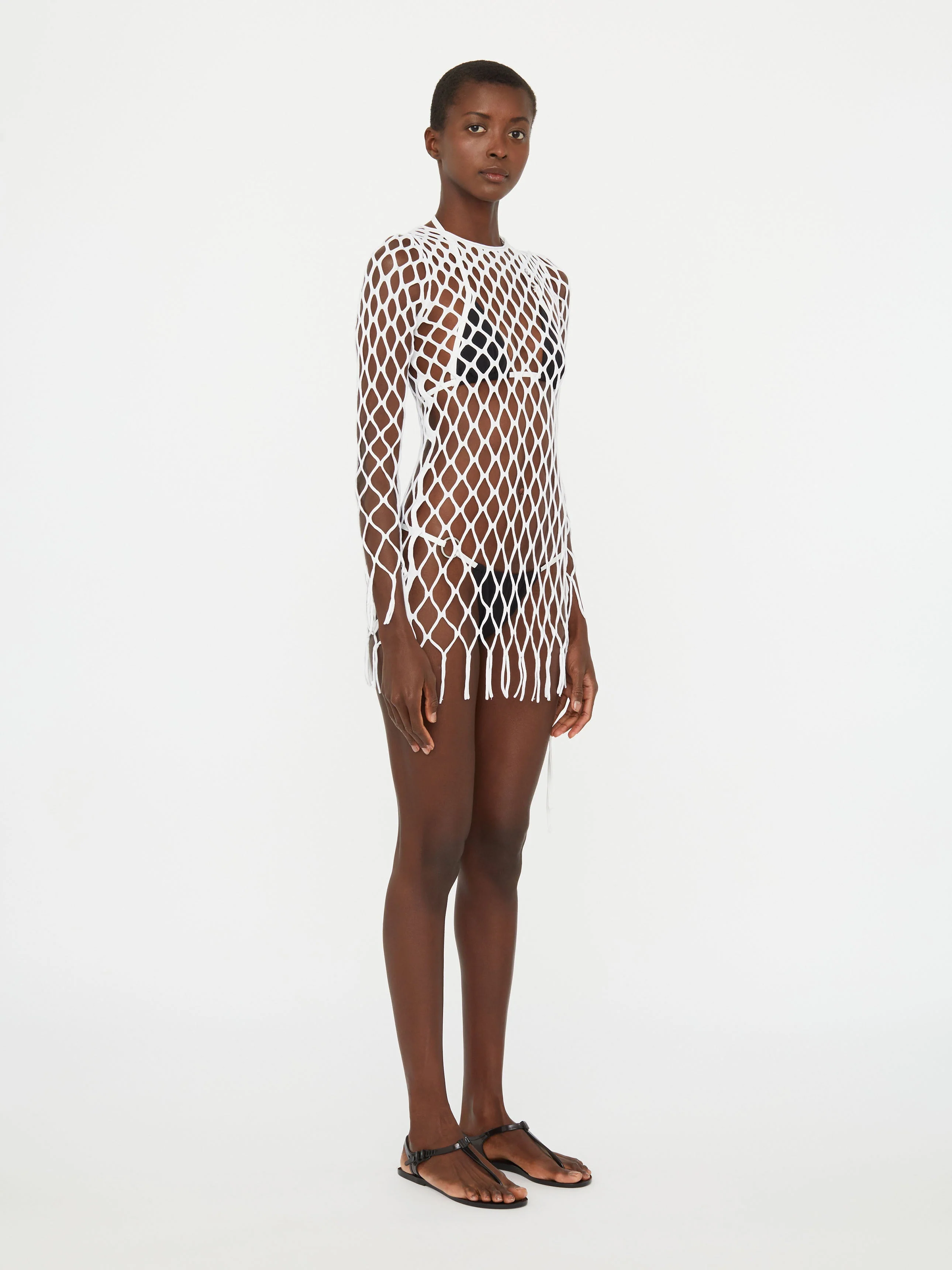 Christopher Esber - Knitted Mesh Mini Dress - Image 2