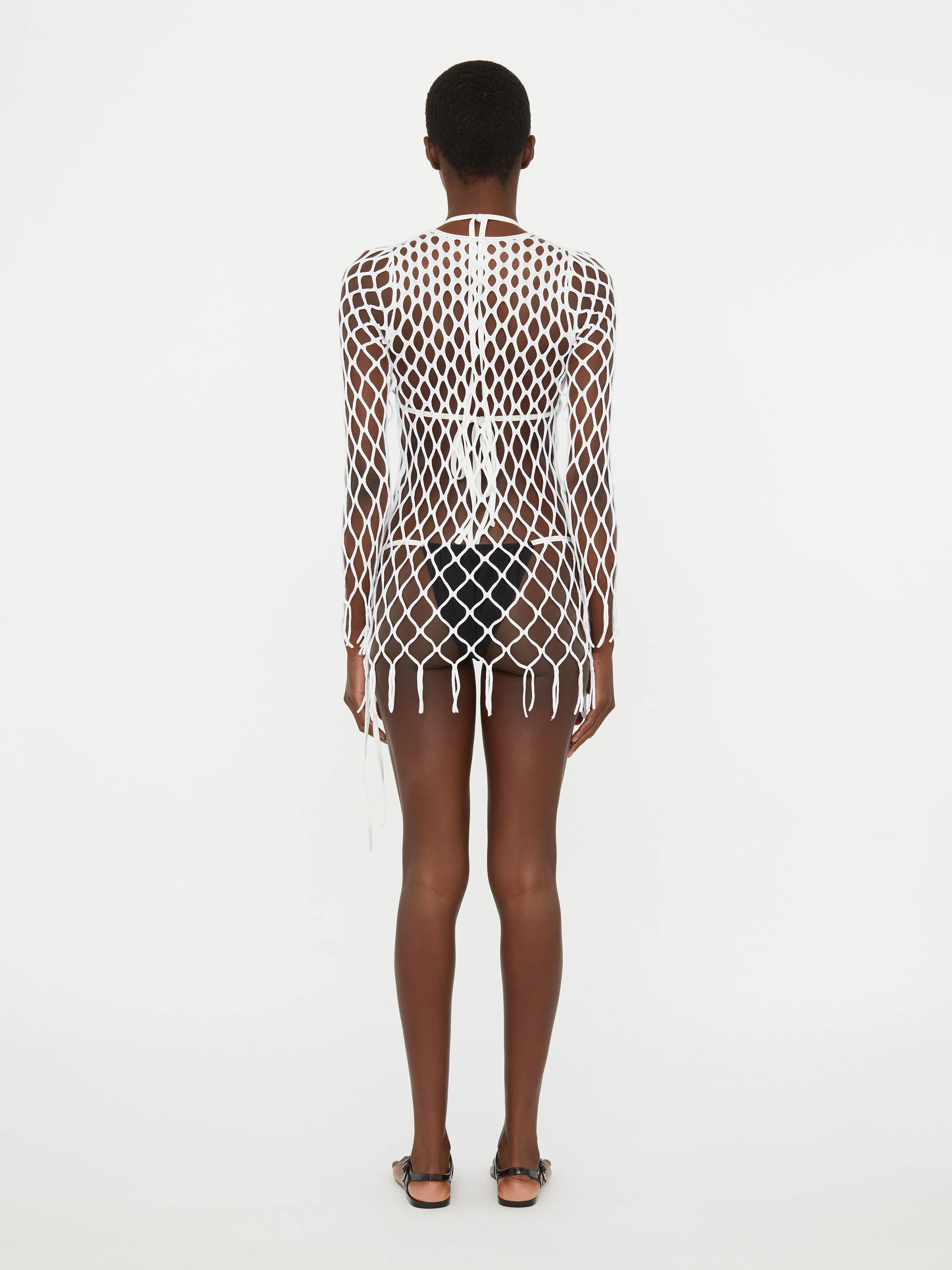 Christopher Esber - Knitted Mesh Mini Dress - Image 4