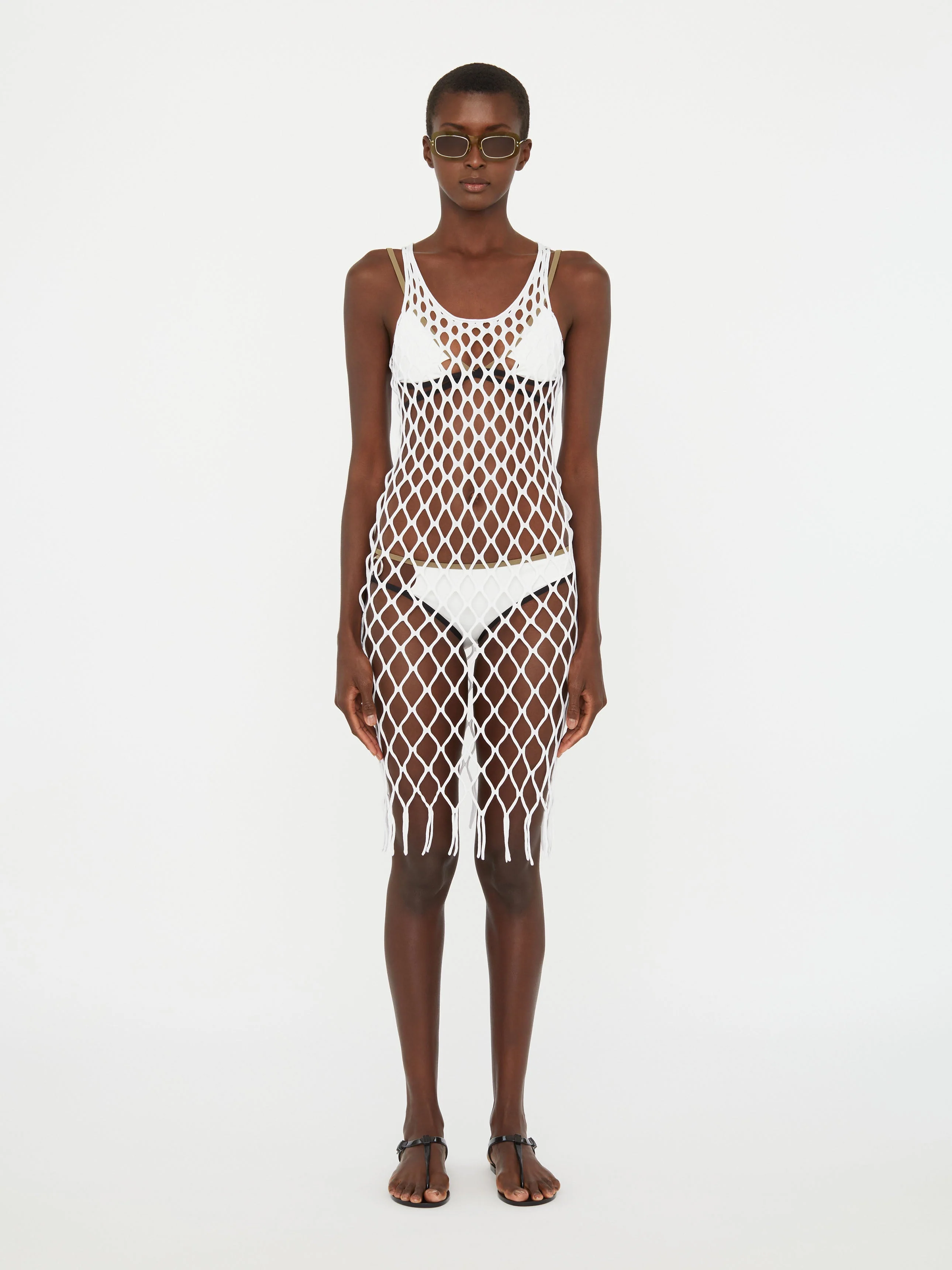 Christopher Esber - Knitted Mesh Tank Dress