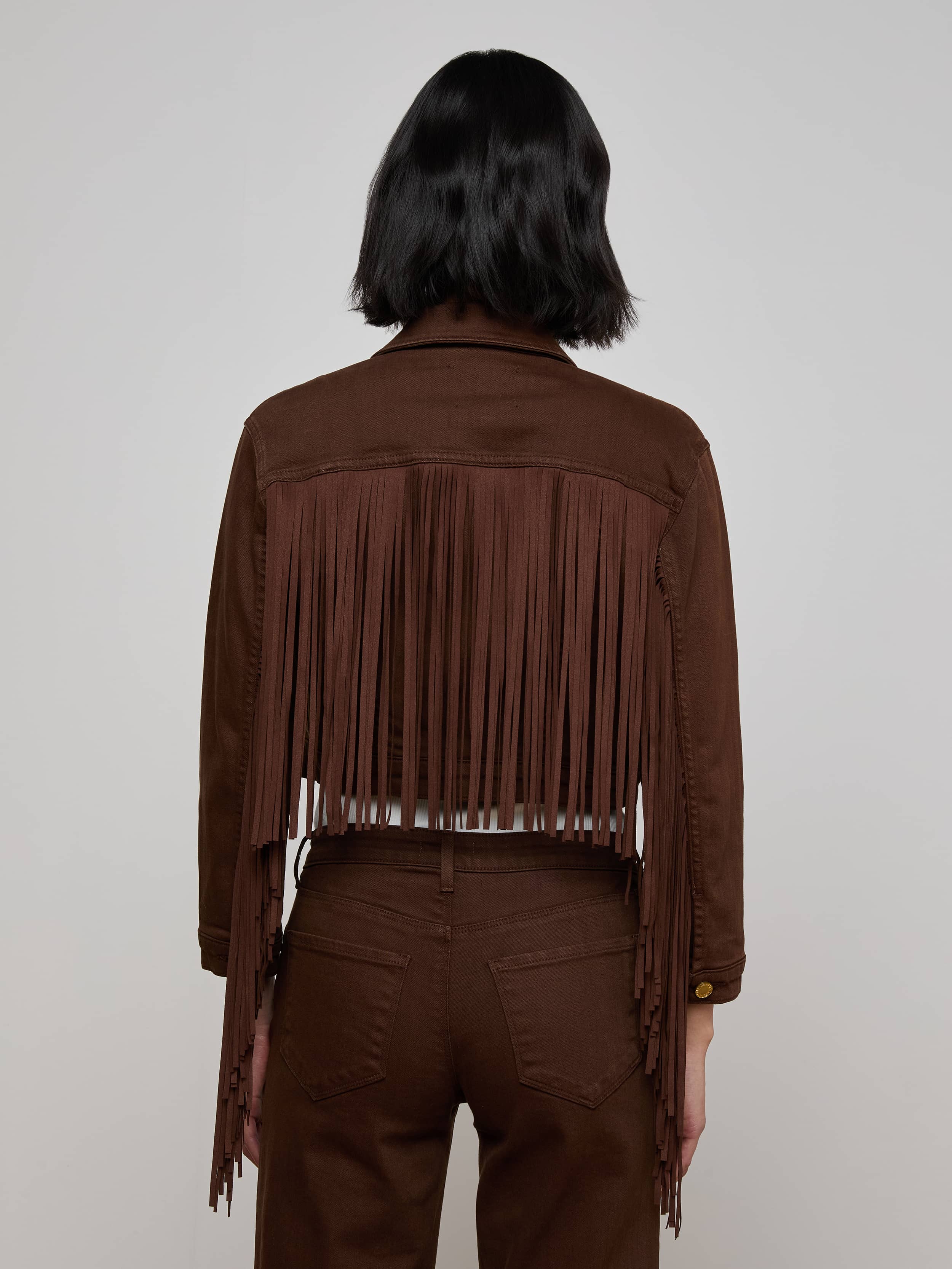 L'AGENCE - Koda Fringe Jean Jacket - Image 4