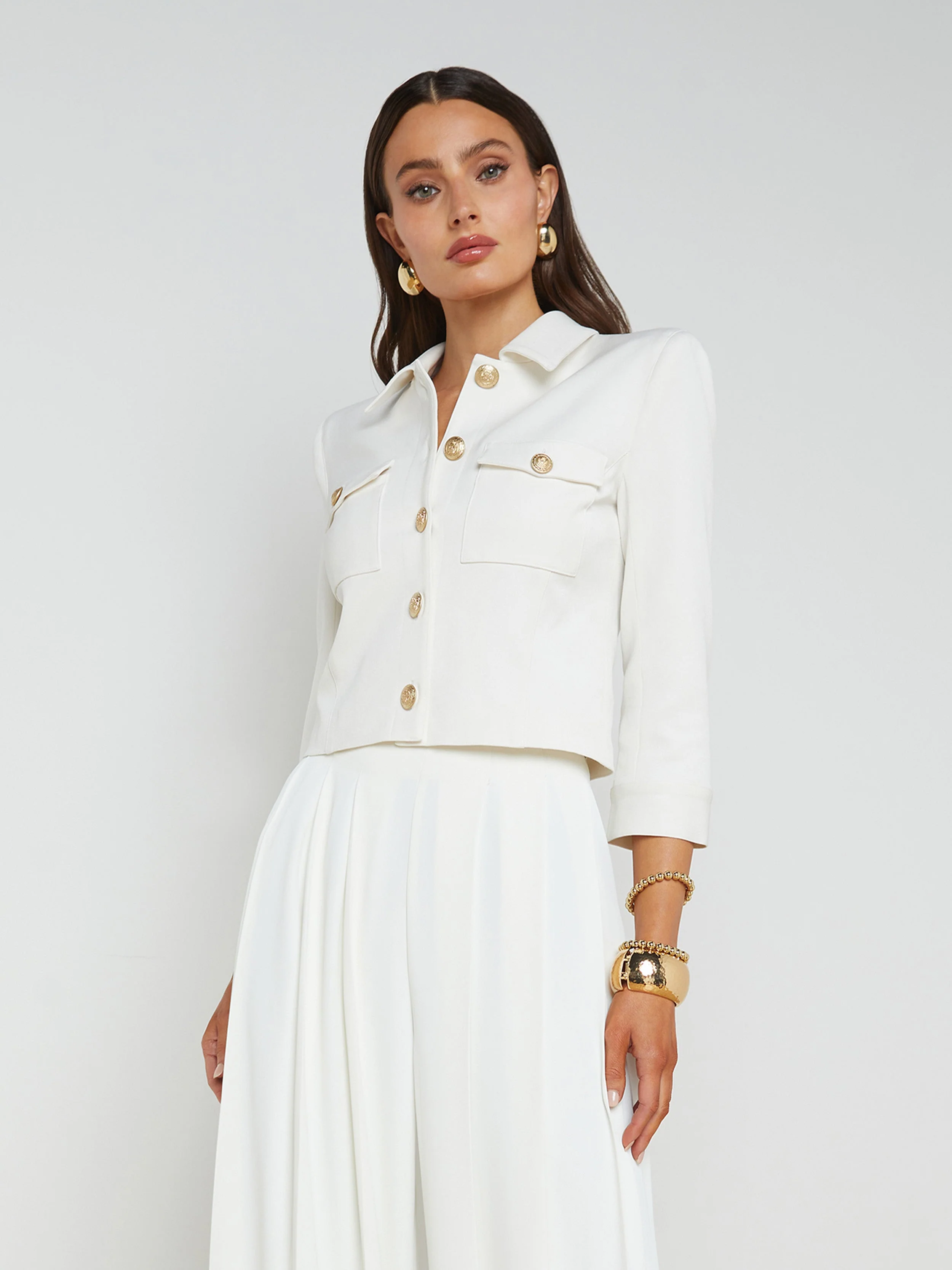 L'AGENCE - Kumi Cropped Jacket - Image 9