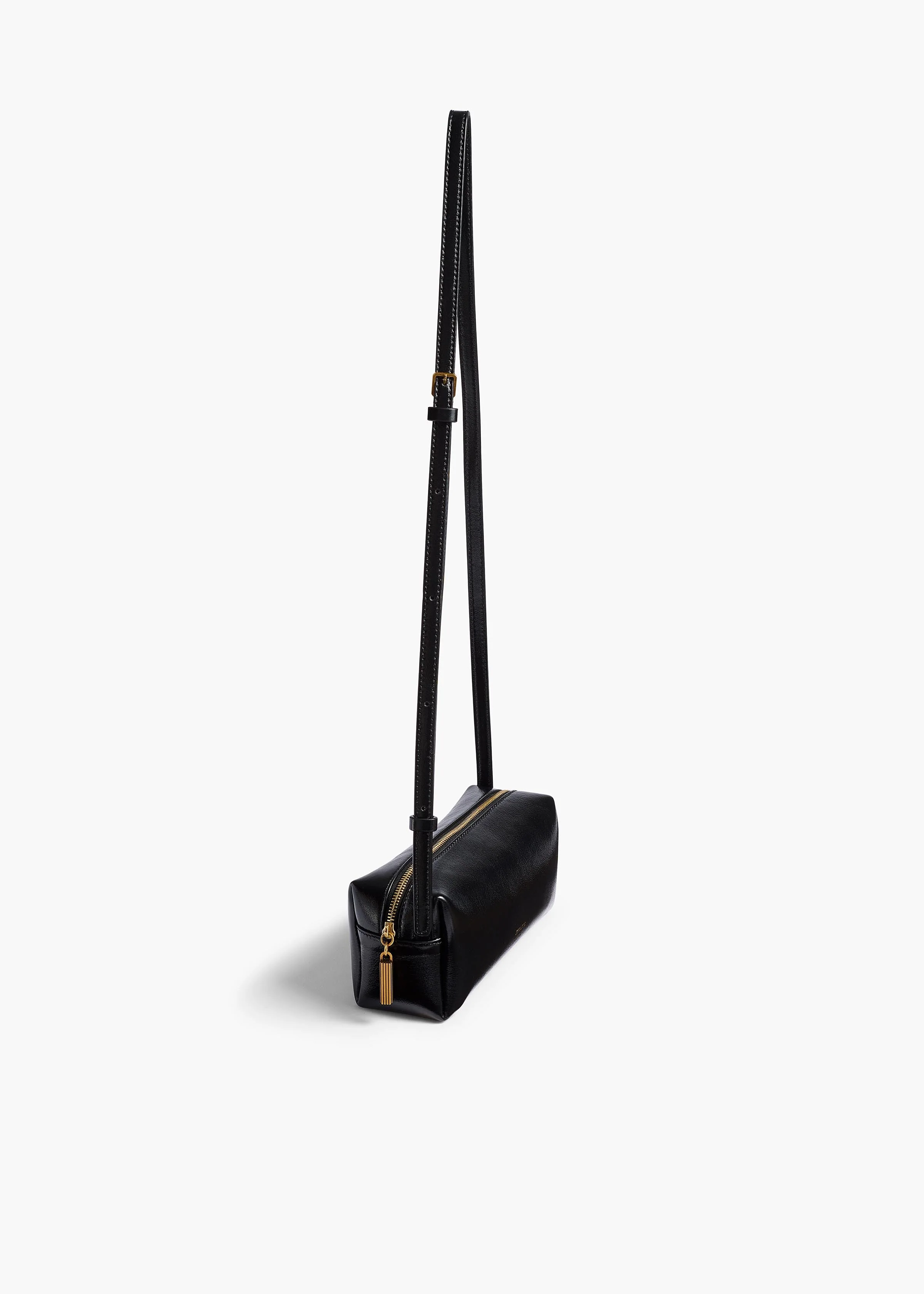 Khaite - Mini Kye Crossbody Bag in Black Crackle Patent Leather - Image 10