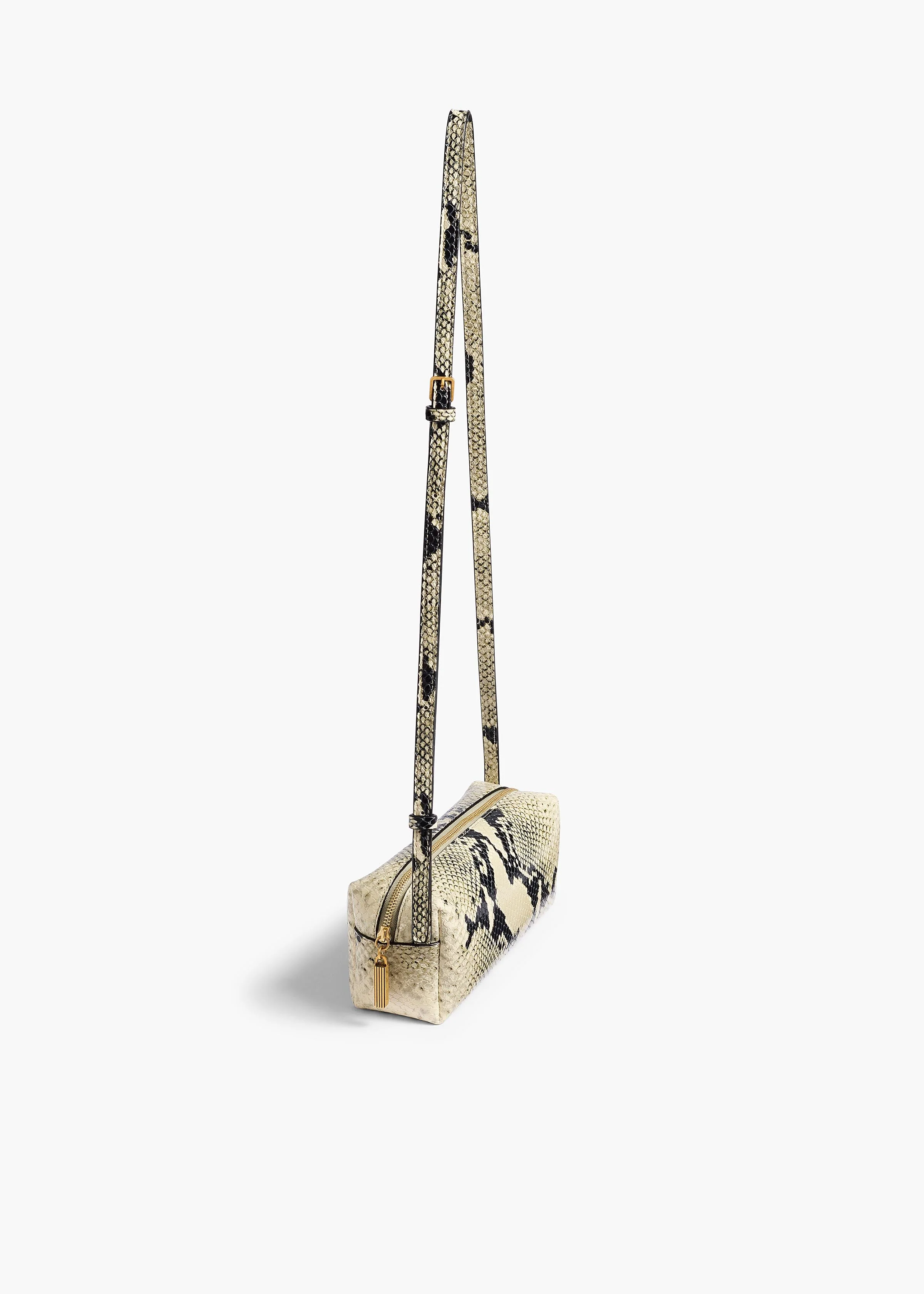 Khaite - Mini Kye Crossbody Bag in Natural Python - Embossed Leather - Image 4