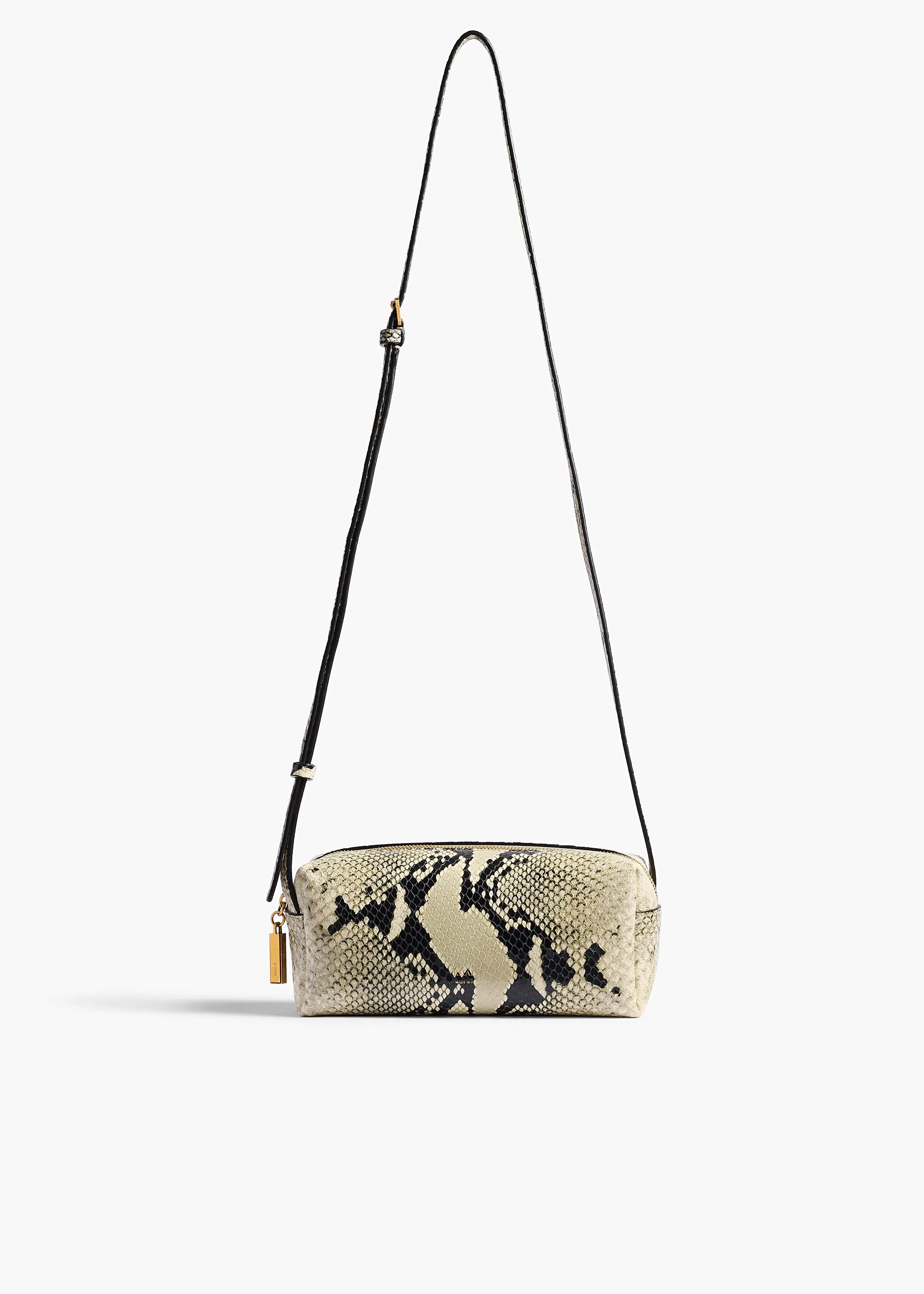 Khaite - Mini Kye Crossbody Bag in Natural Python - Embossed Leather - Image 7