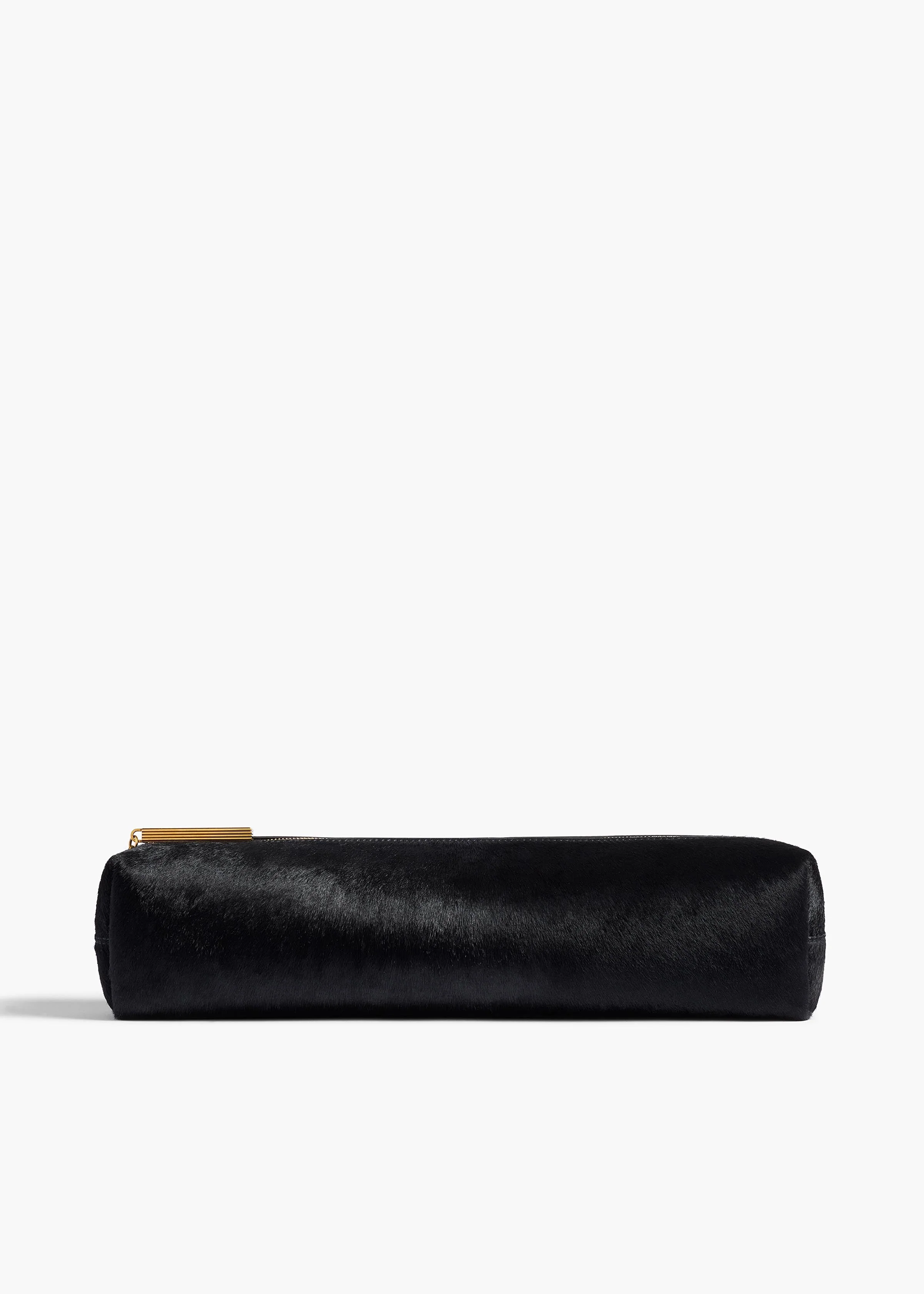 Khaite - Kye Pencil Case in Black Haircalf