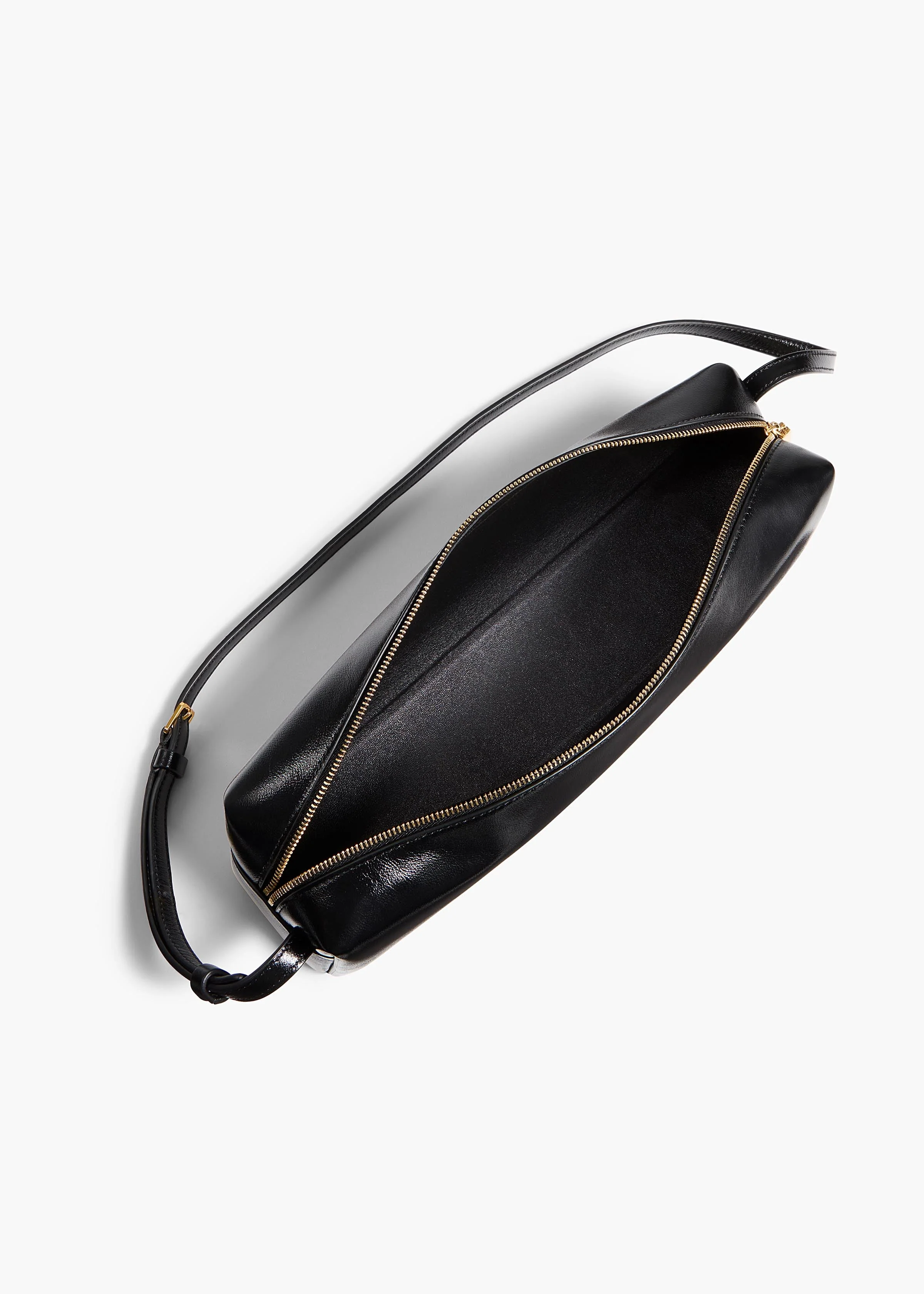 Khaite - Kye Shoulder Bag in Black Crackle Patent Leather - Image 4