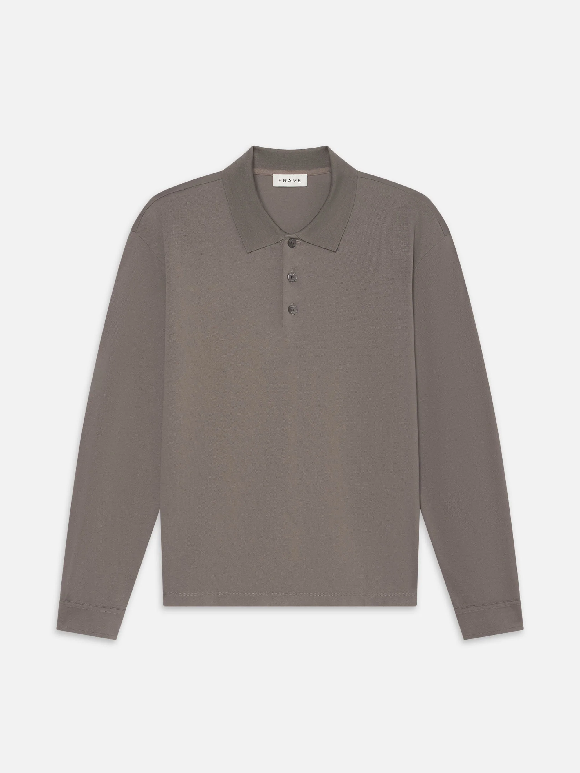 FRAME - Long Sleeve Pique Polo