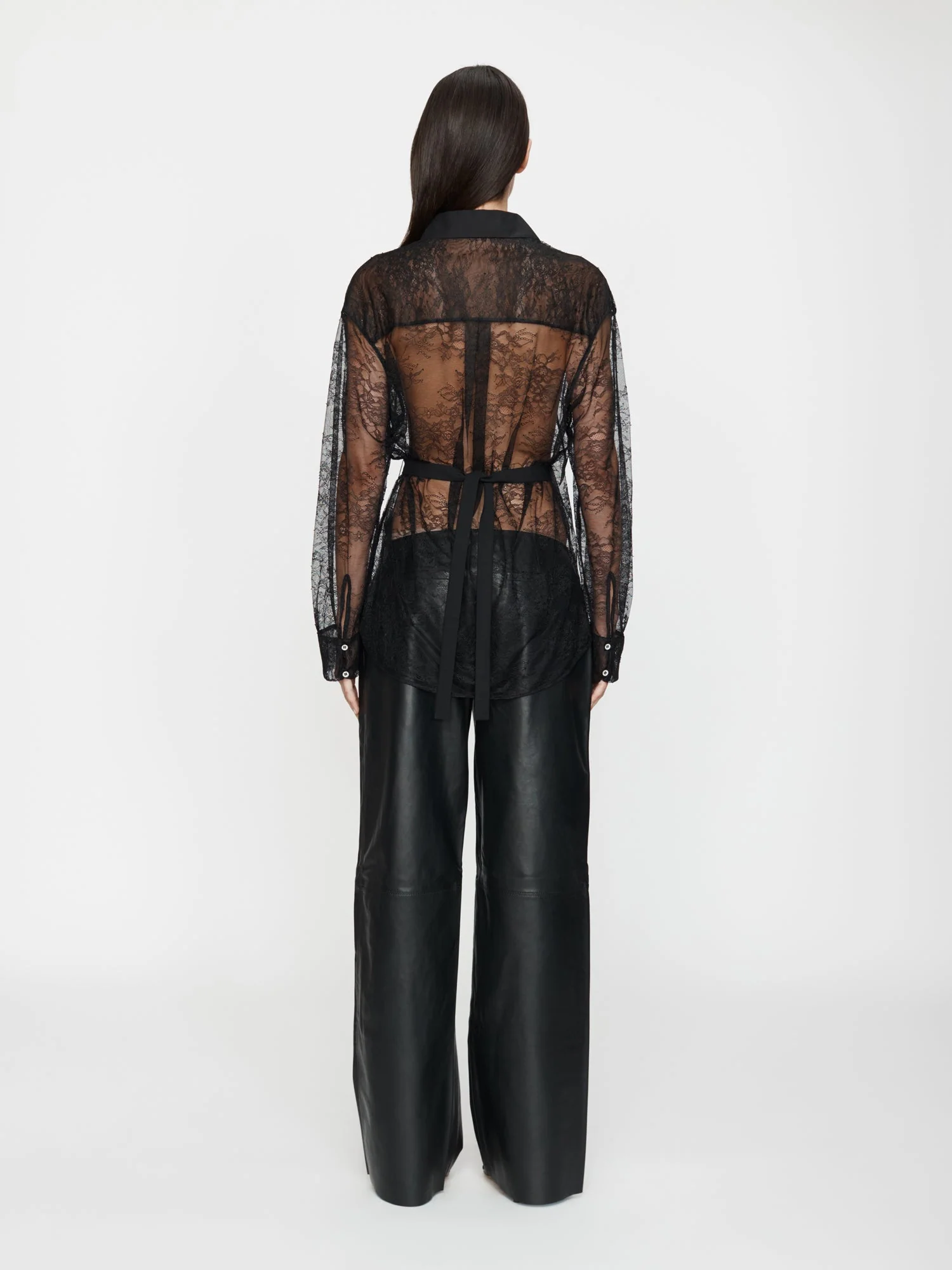 Christopher Esber - Lace Tux Shirt - Image 5