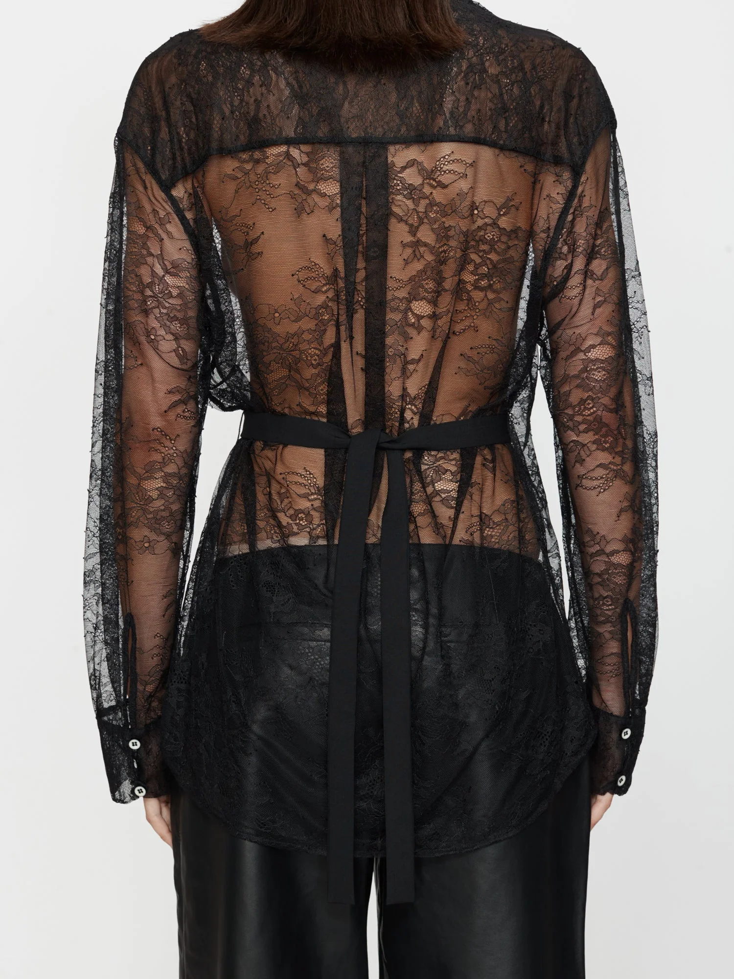 Christopher Esber - Lace Tux Shirt - Image 6