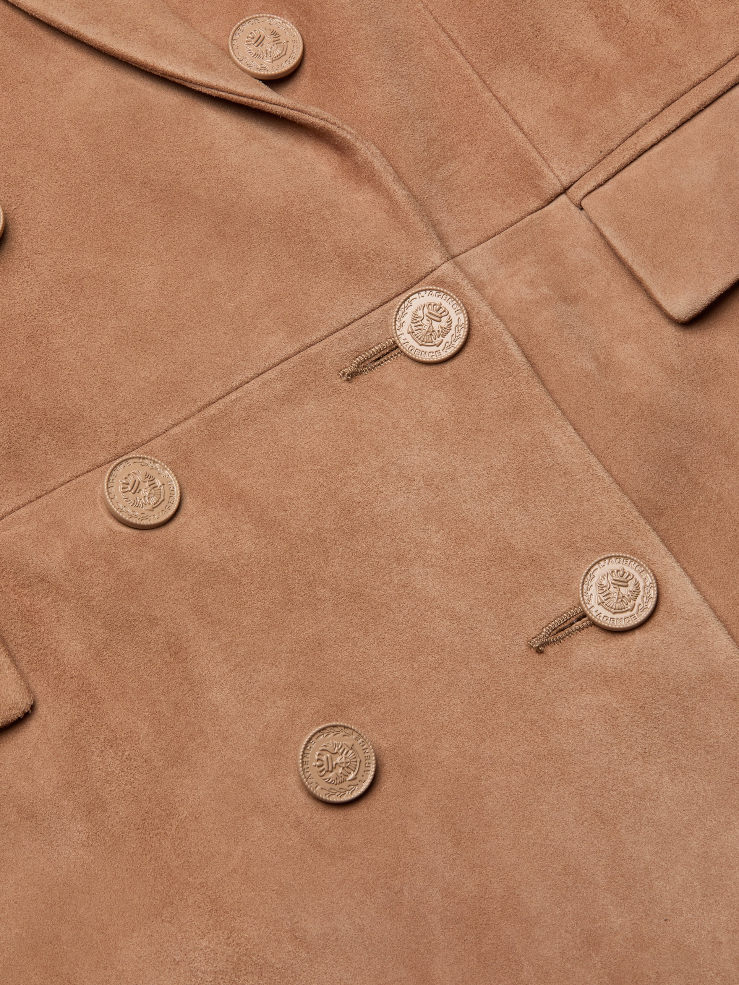 L'AGENCE - Aimee Oversized Suede Blazer - Image 7