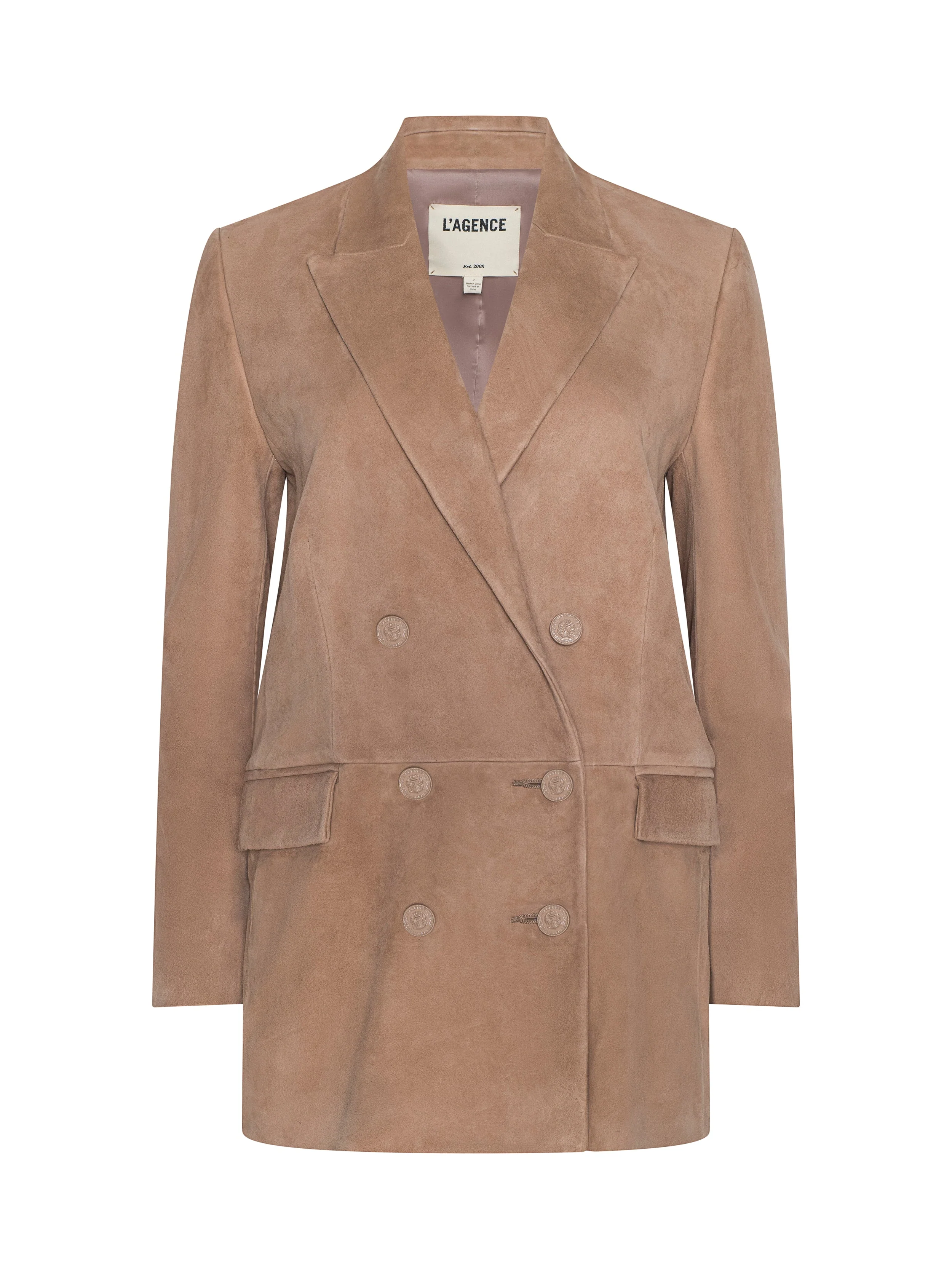 L'AGENCE - Aimee Oversized Suede Blazer - Image 8