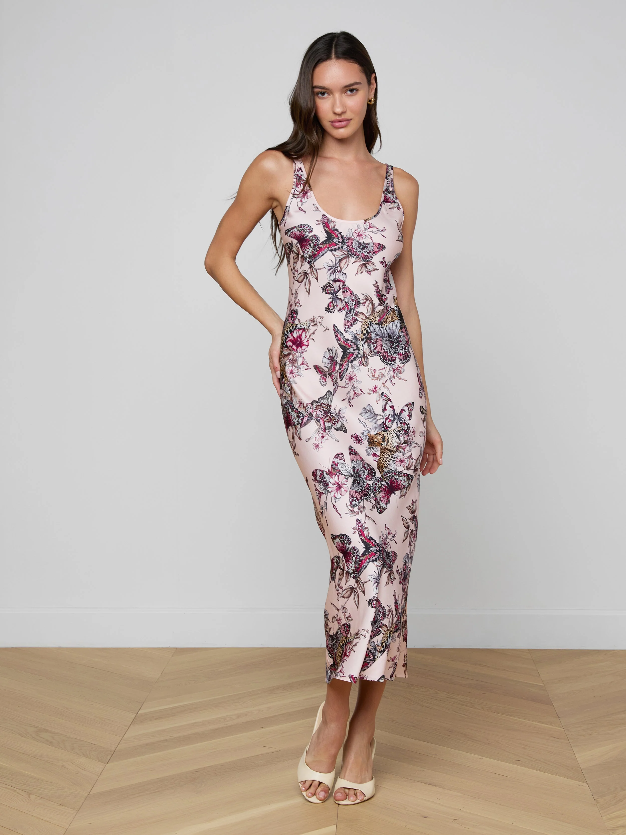 L'AGENCE - Akiya Satin Maxi Dress - Image 2