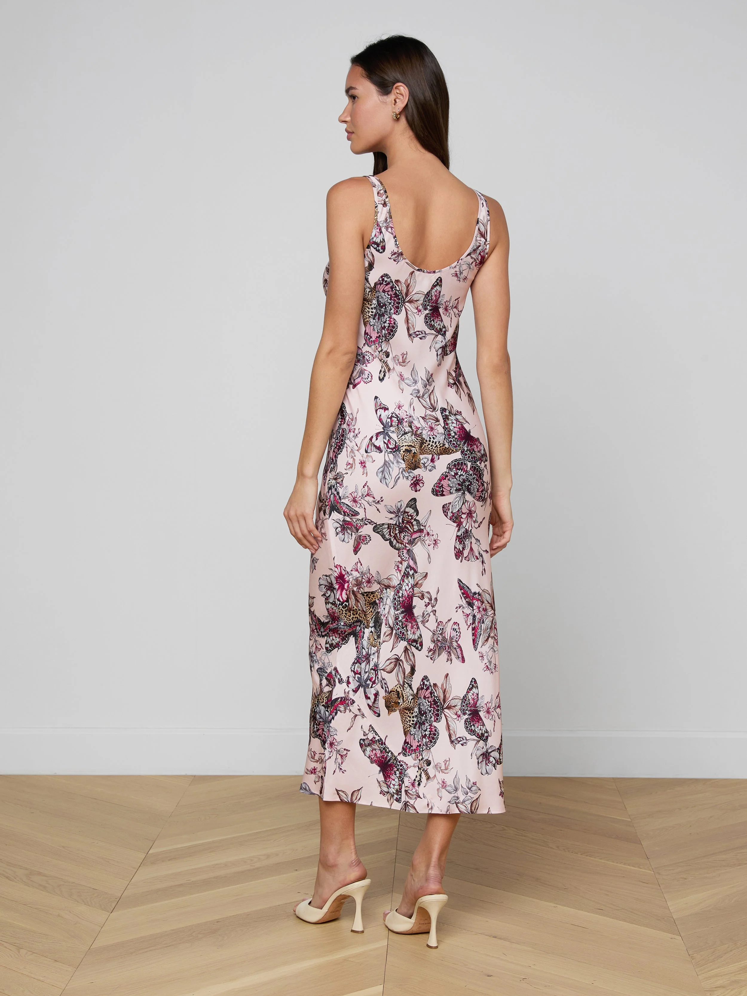 L'AGENCE - Akiya Satin Maxi Dress - Image 4
