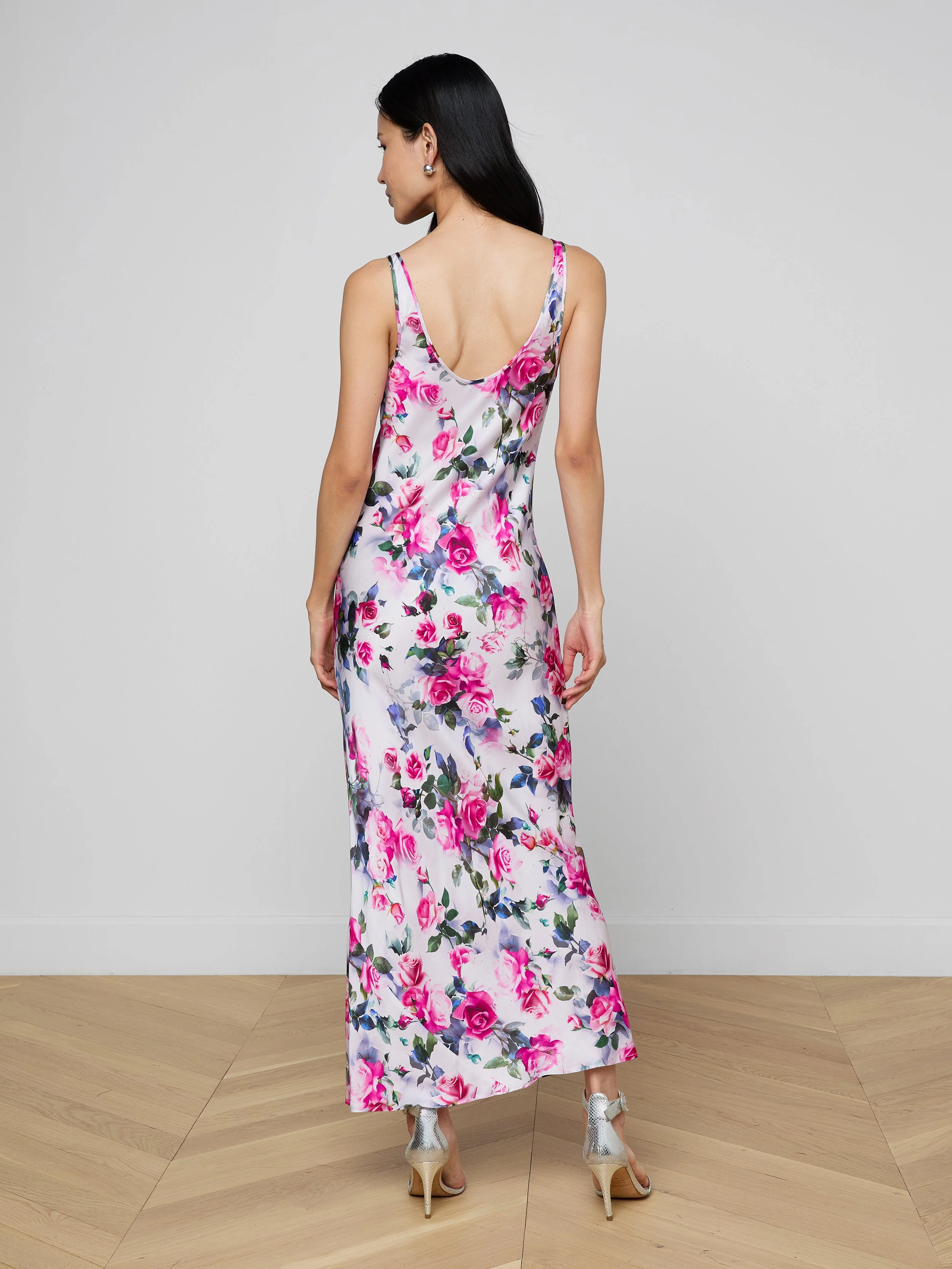 L'AGENCE - Akiya Satin Maxi Dress - Image 4