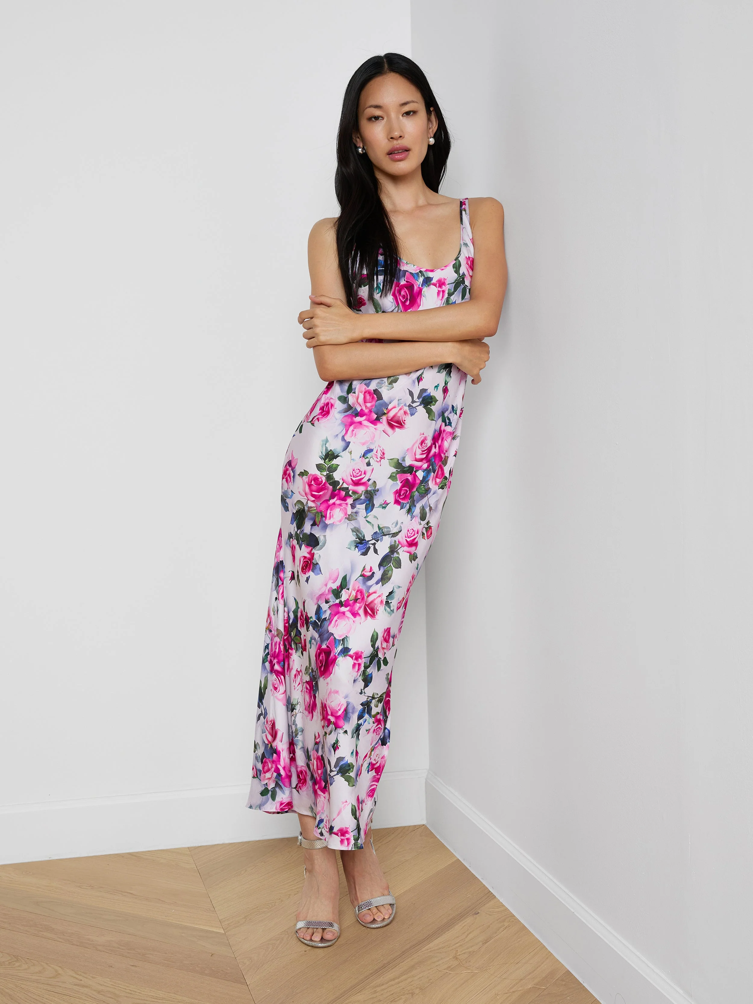 L'AGENCE - Akiya Satin Maxi Dress - Image 5
