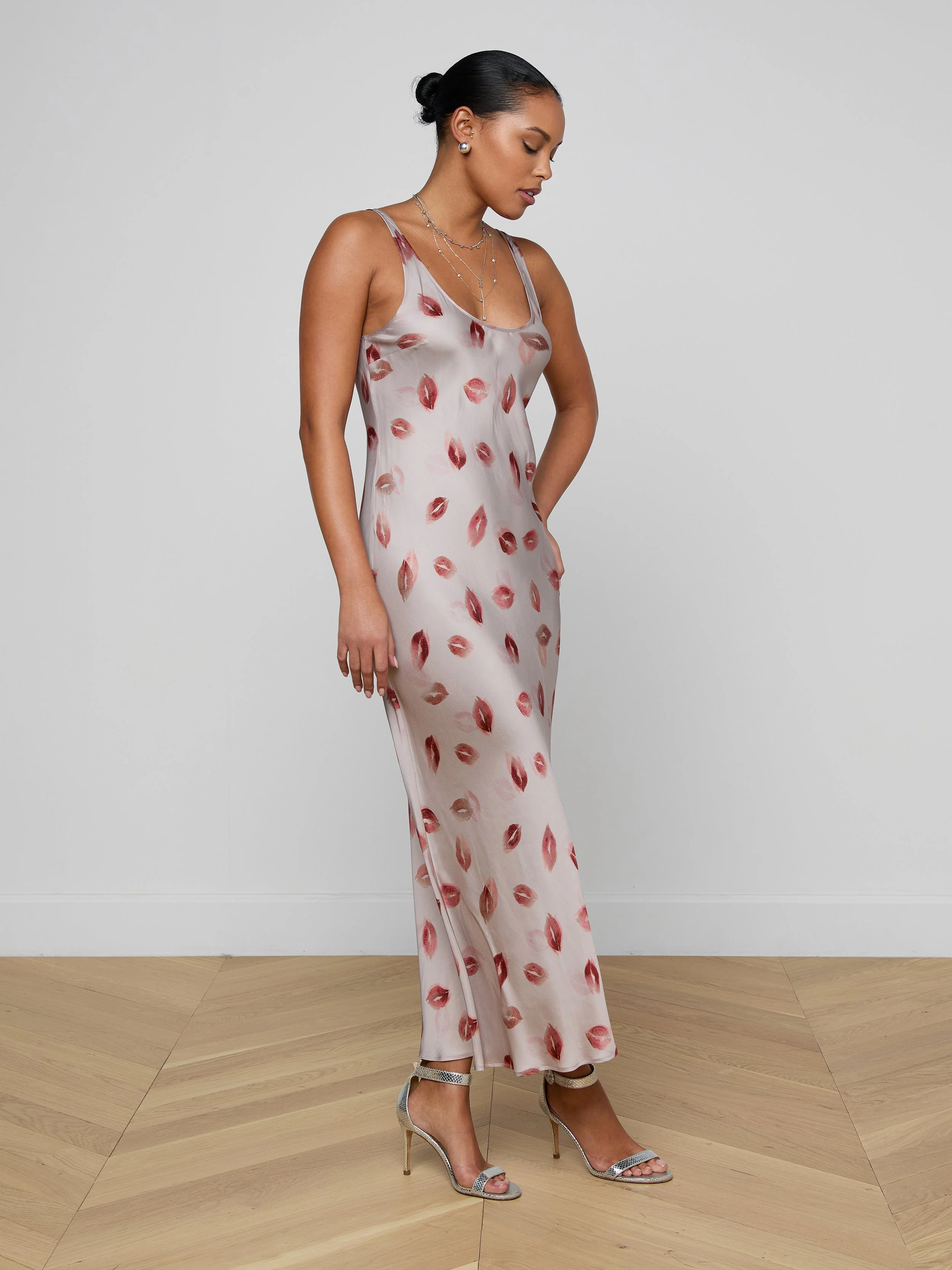 L'AGENCE - Akiya Satin Maxi Dress - Image 2