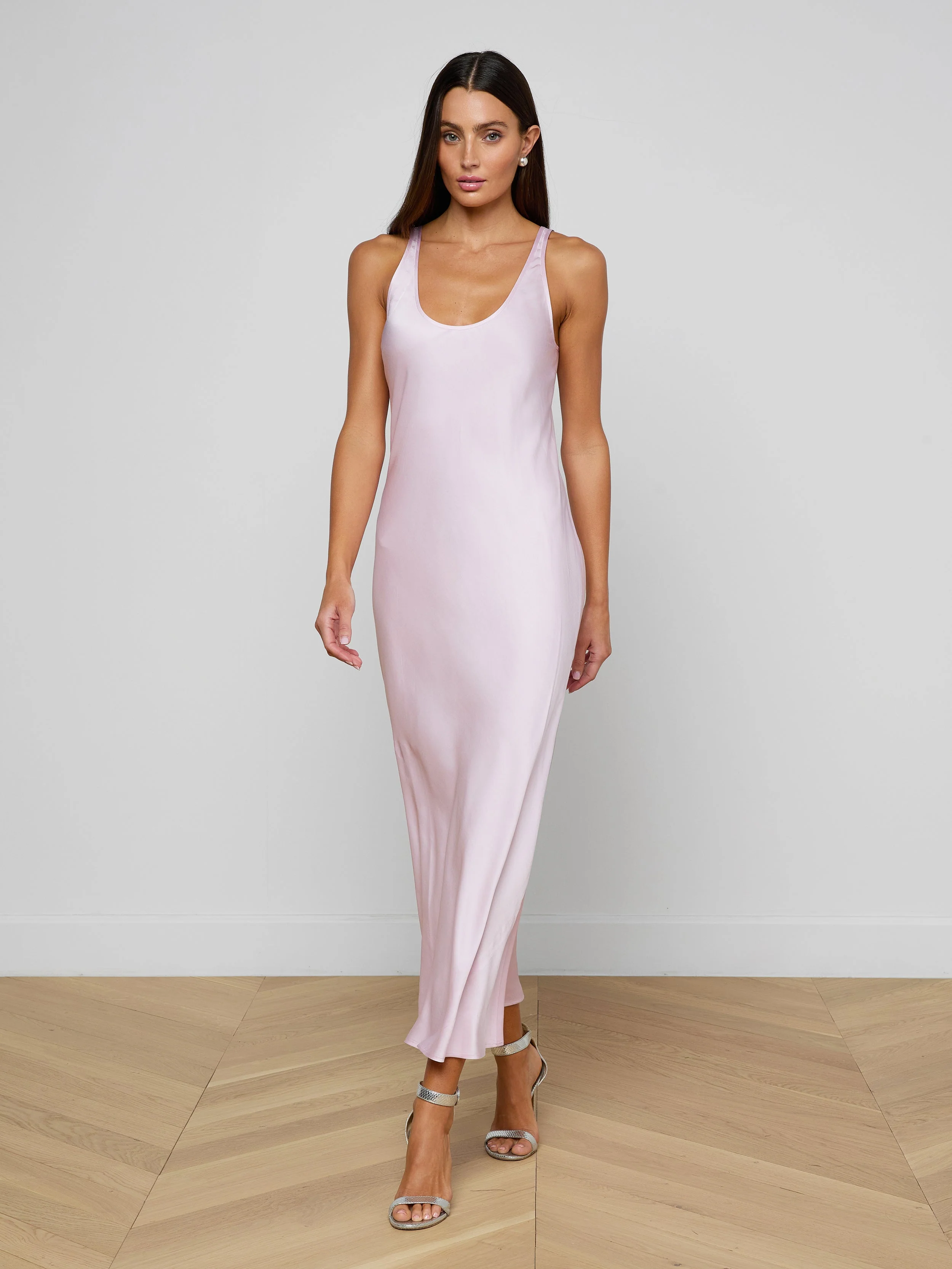 L'AGENCE - Akiya Satin Maxi Dress