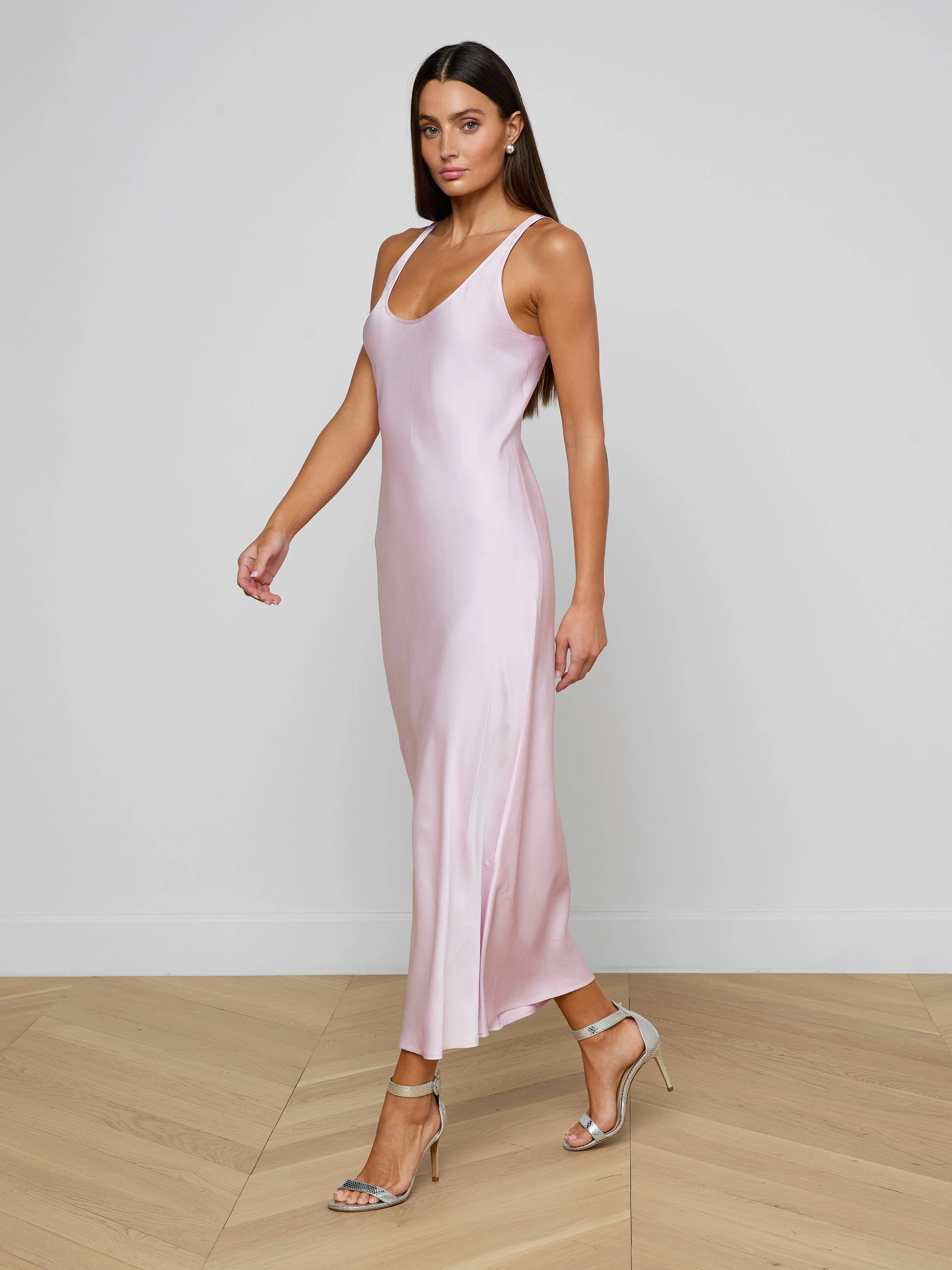 L'AGENCE - Akiya Satin Maxi Dress - Image 2