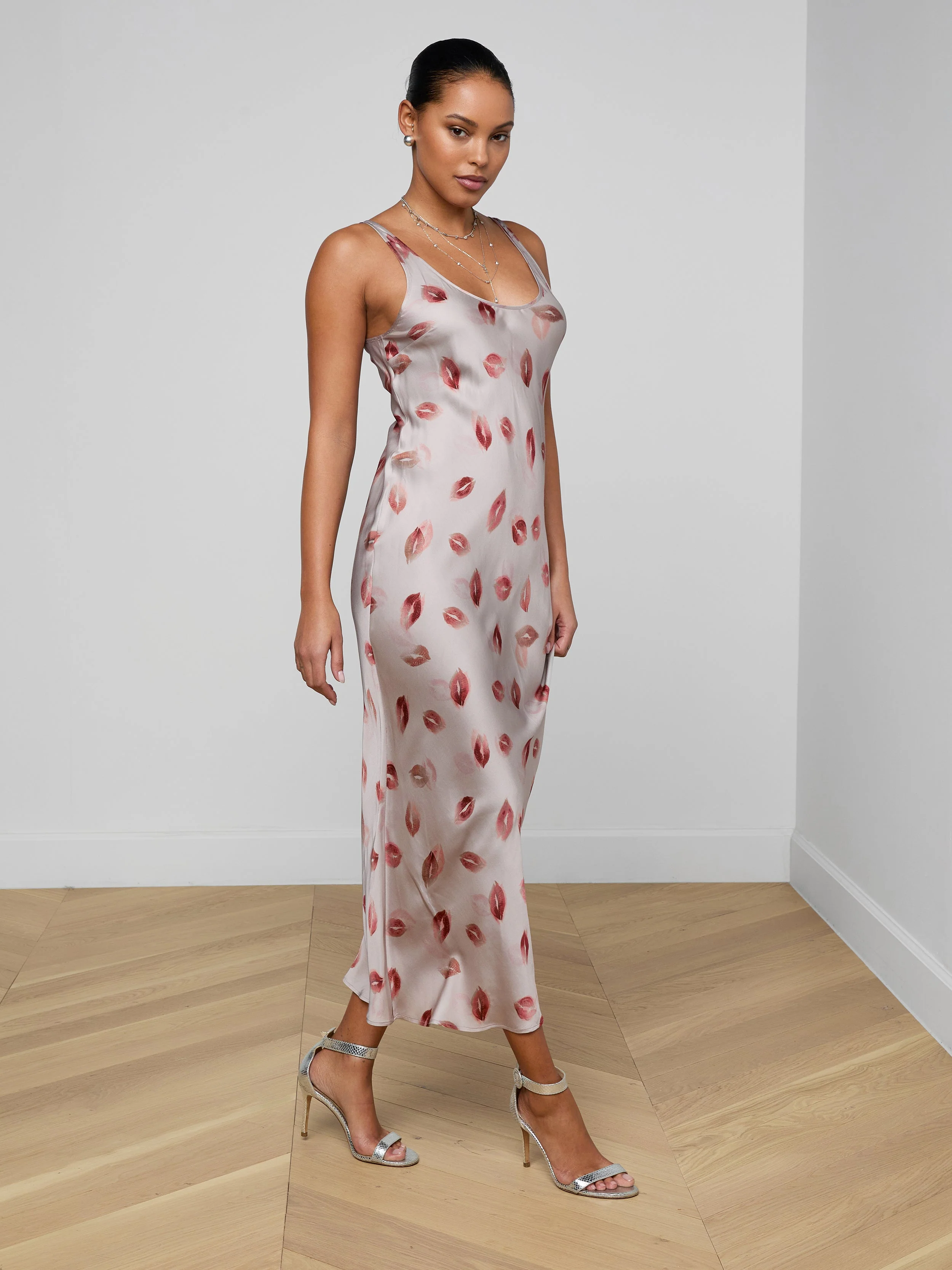 L'AGENCE - Akiya Satin Maxi Dress - Image 3