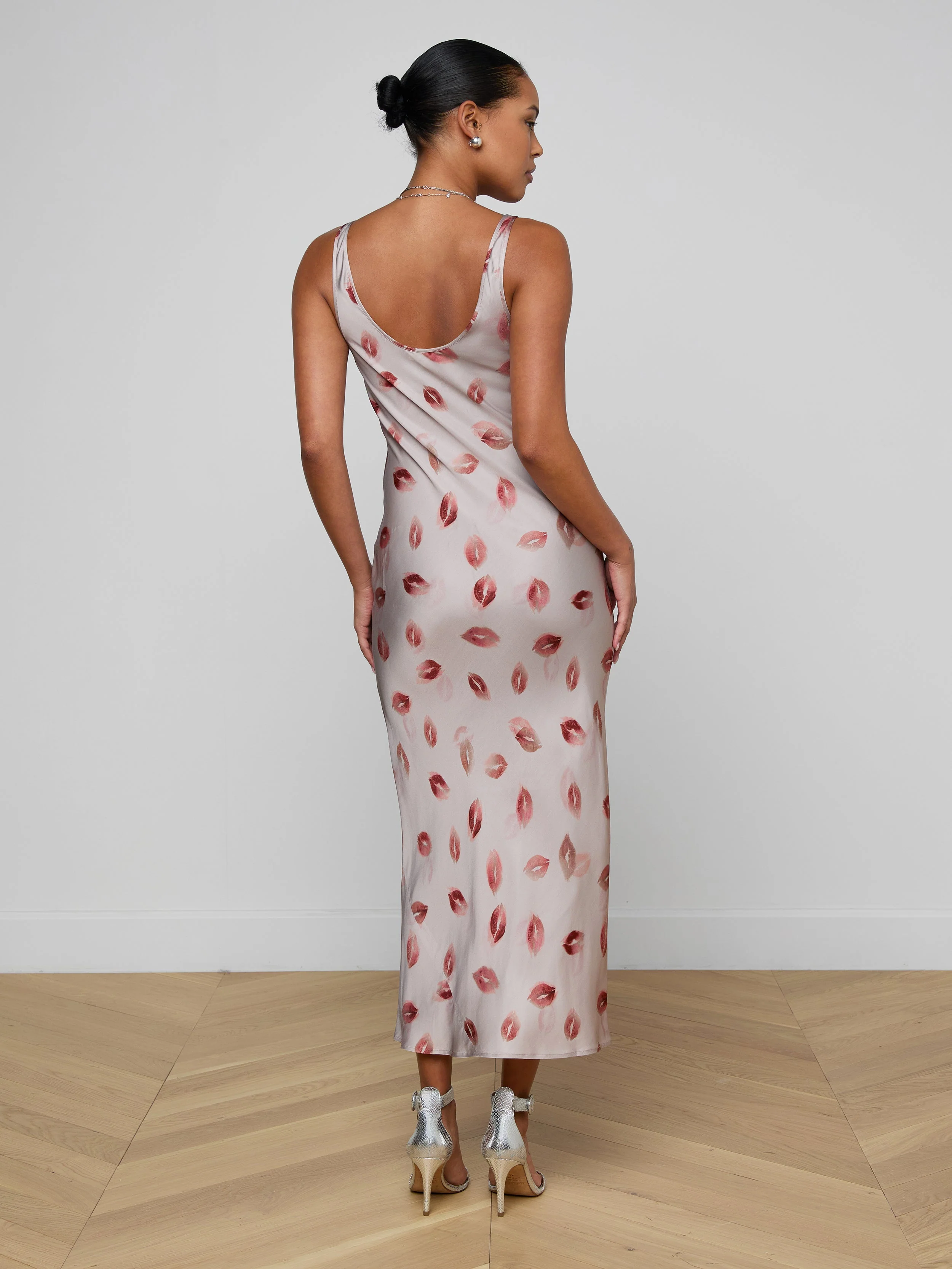 L'AGENCE - Akiya Satin Maxi Dress - Image 4