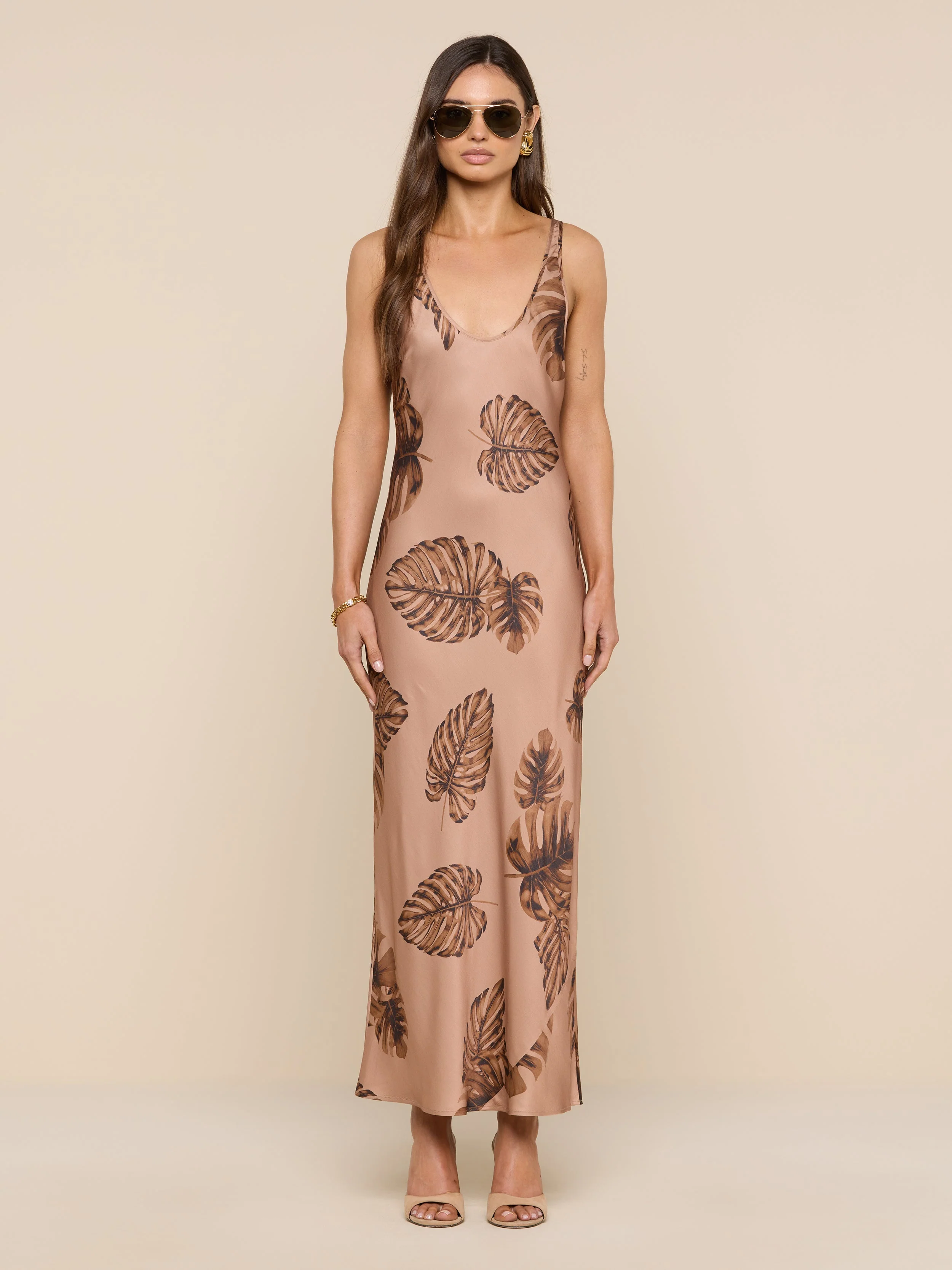 L'AGENCE - Akiya Satin Maxi Dress
