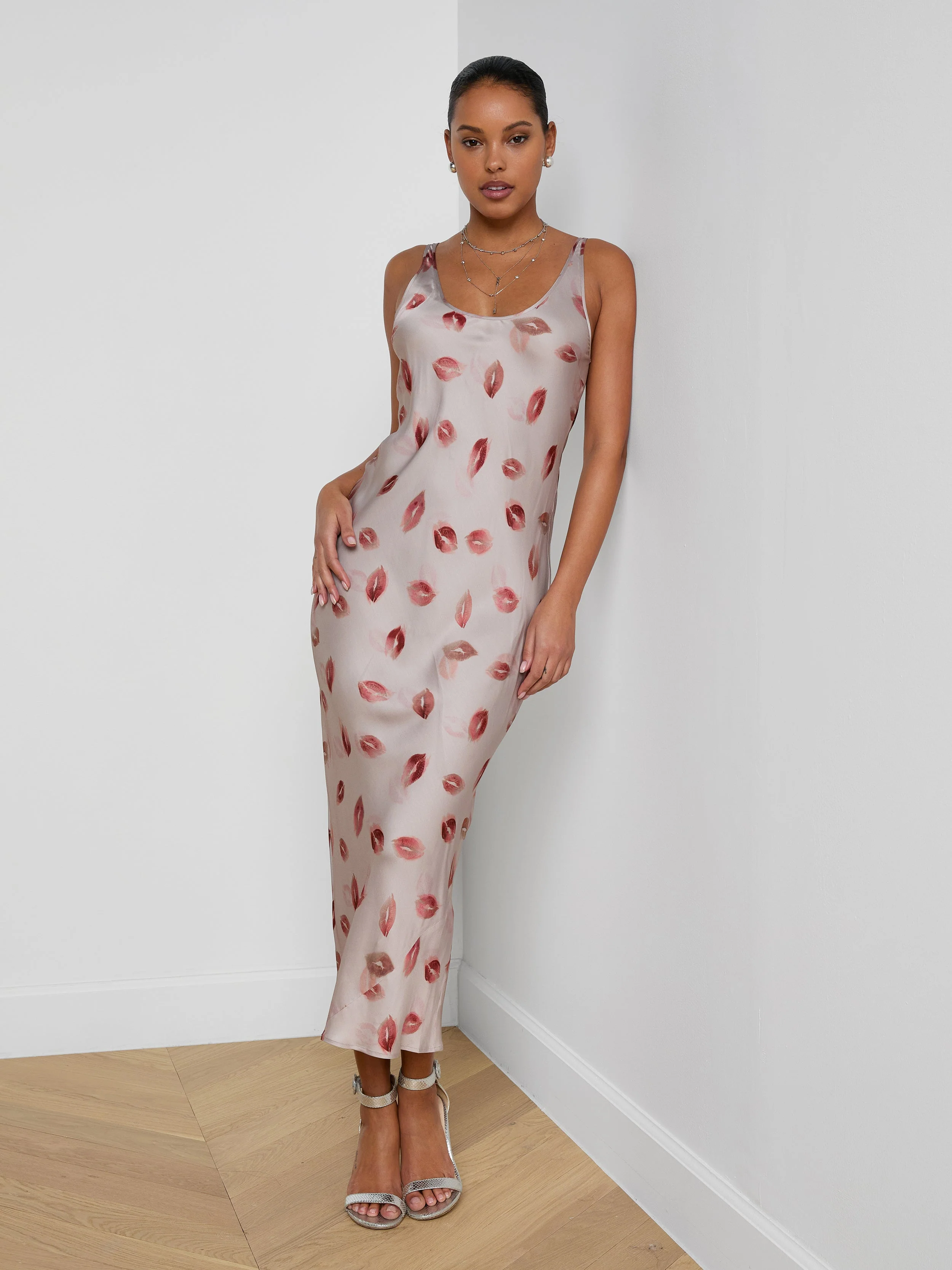 L'AGENCE - Akiya Satin Maxi Dress - Image 5