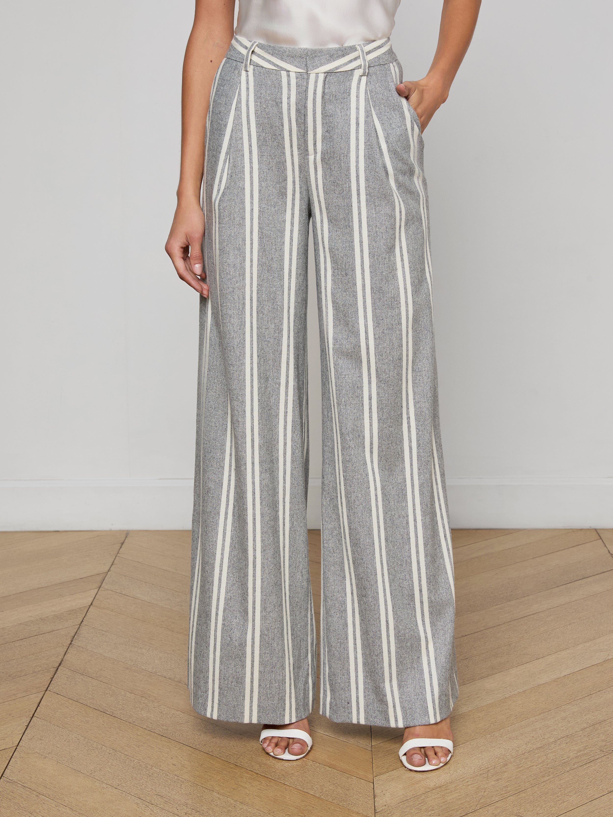 L'AGENCE - Allanah Striped Trouser - Image 2