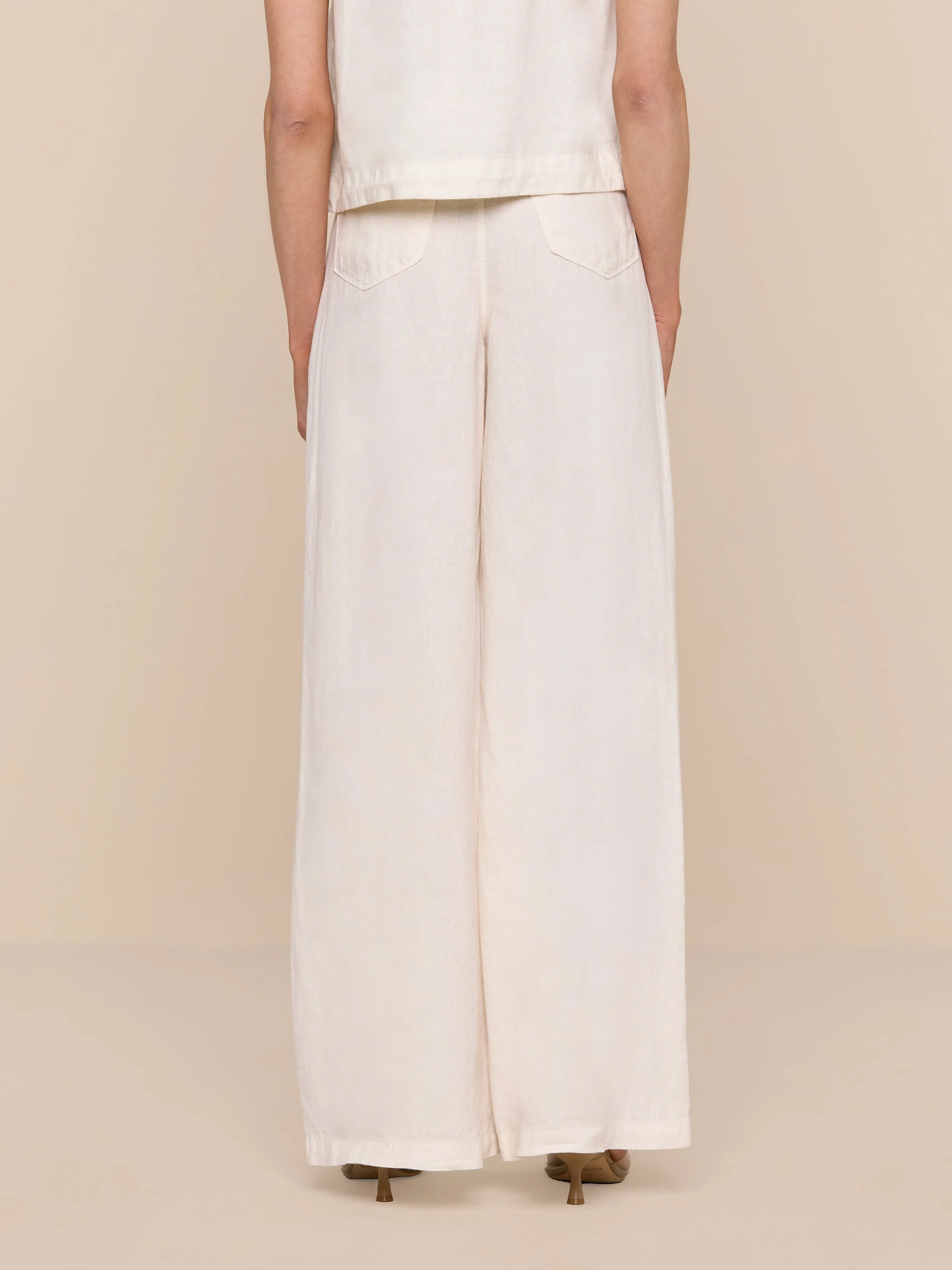 L'AGENCE - Amara Linen Wide - Leg Pant - Image 4