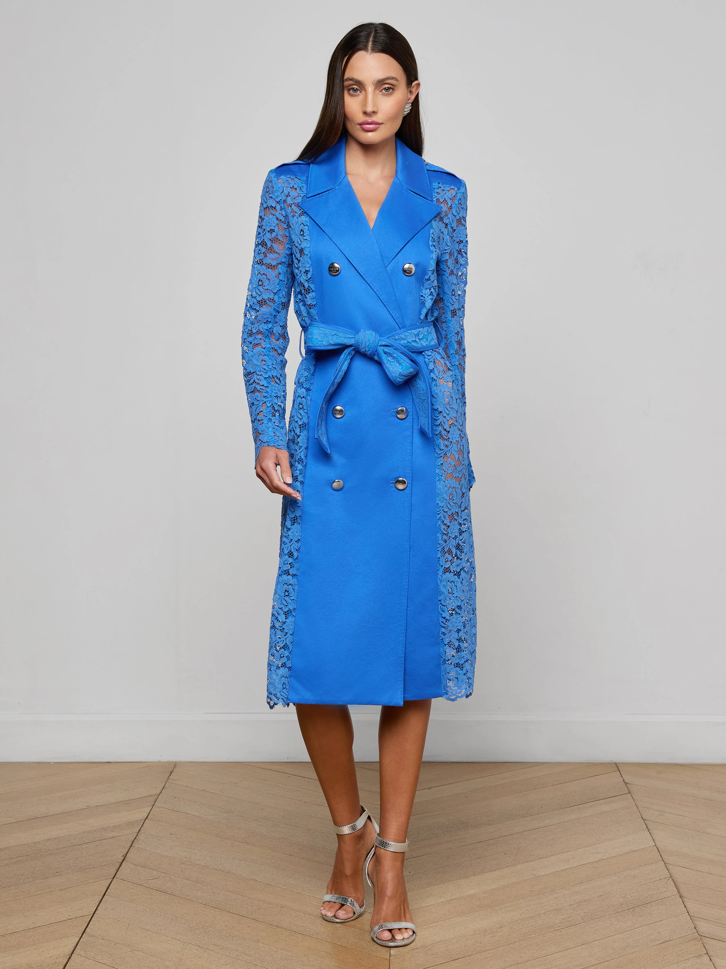 L'AGENCE - Amata Lace Trench Coat